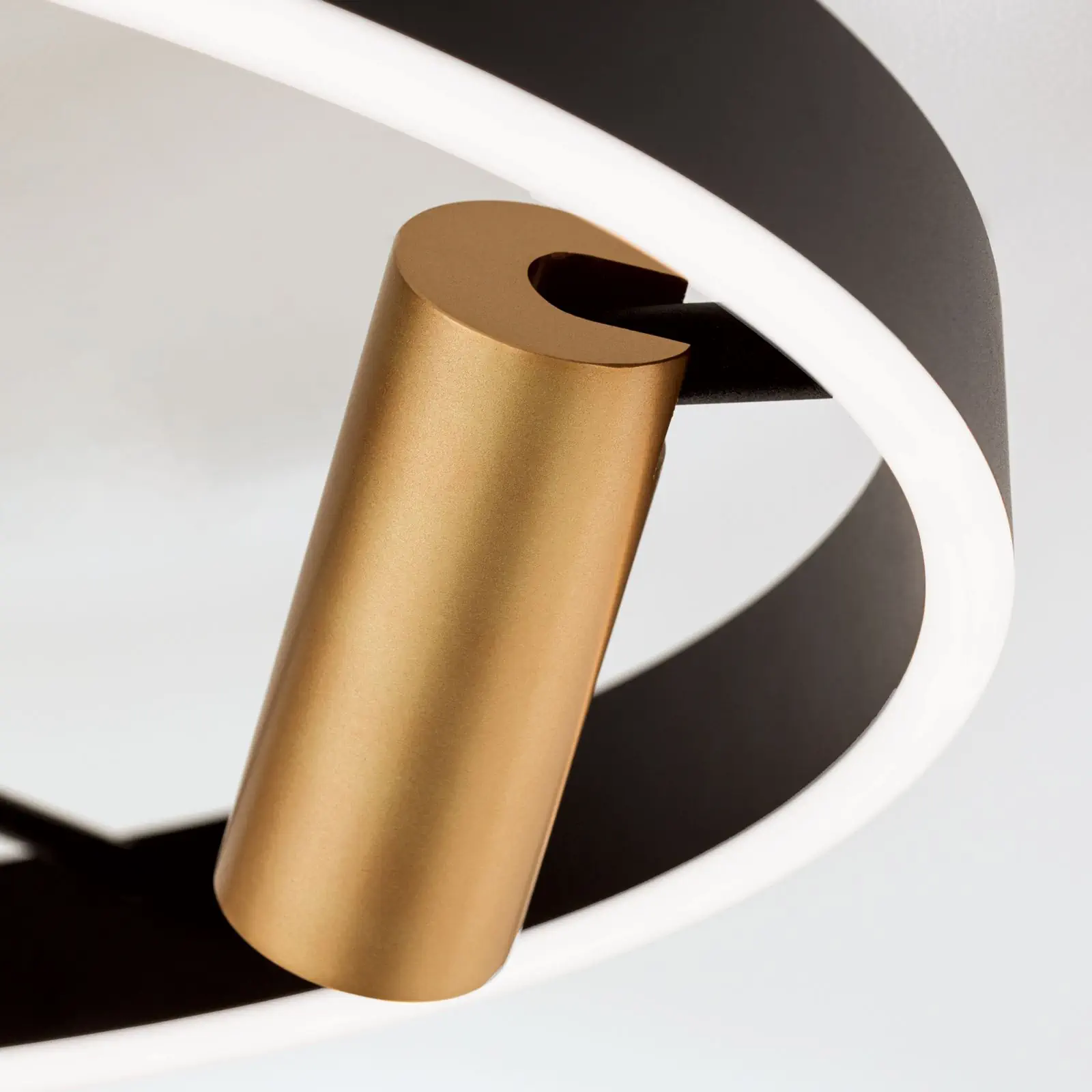 LED plafonska lampa BERLIN, 3 izvora svetla, crno-zlatna - 6