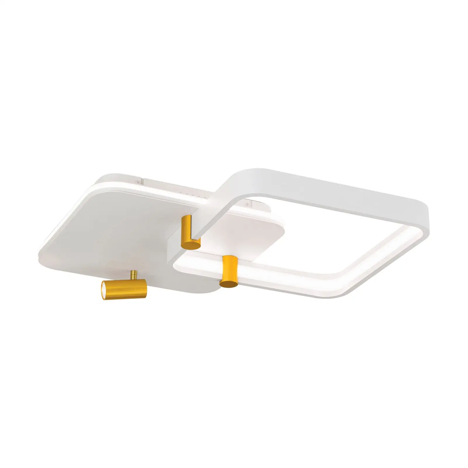 LED plafonska lampa GRACIA, bela sa mat zlatnom završnom obradom - 4