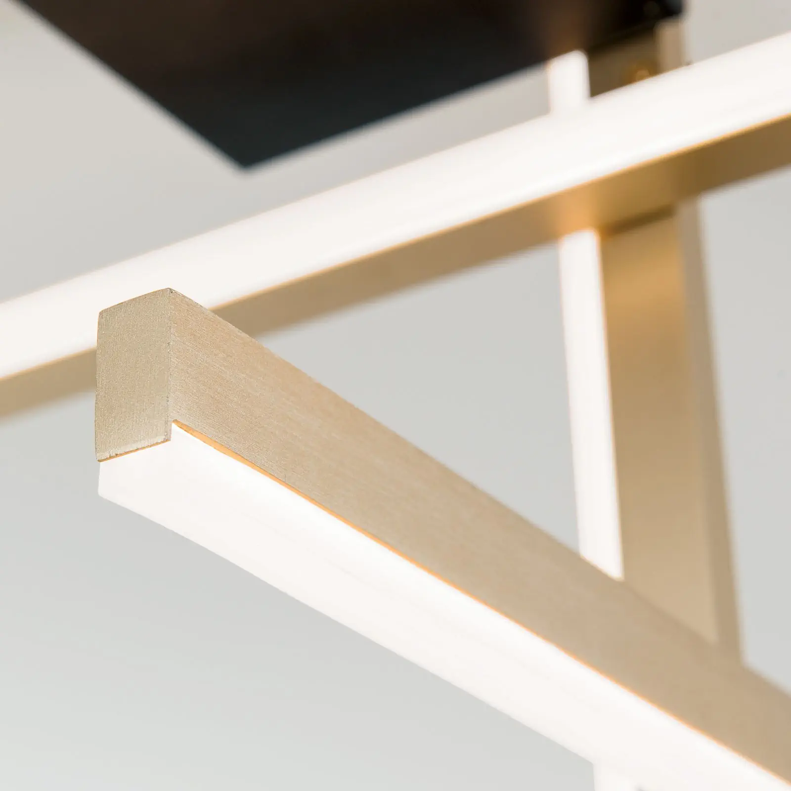 LED plafonska lampa STARGATE, zlatna sa crnom osnovom, 1800lm - 5