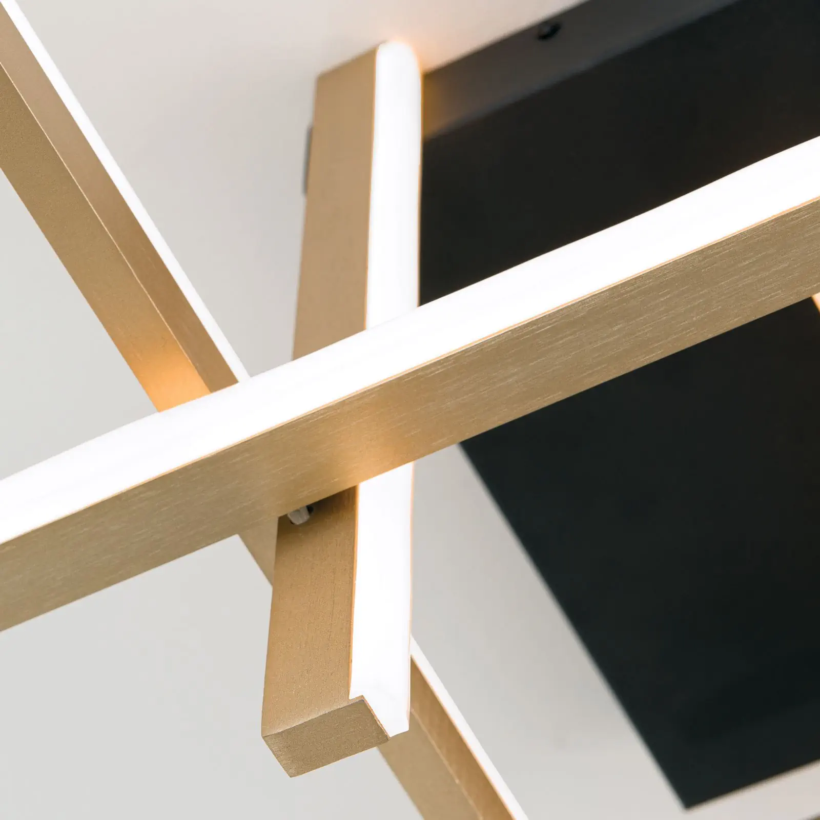 LED plafonska lampa STARGATE, zlatna sa crnom osnovom, 3400lm - 6