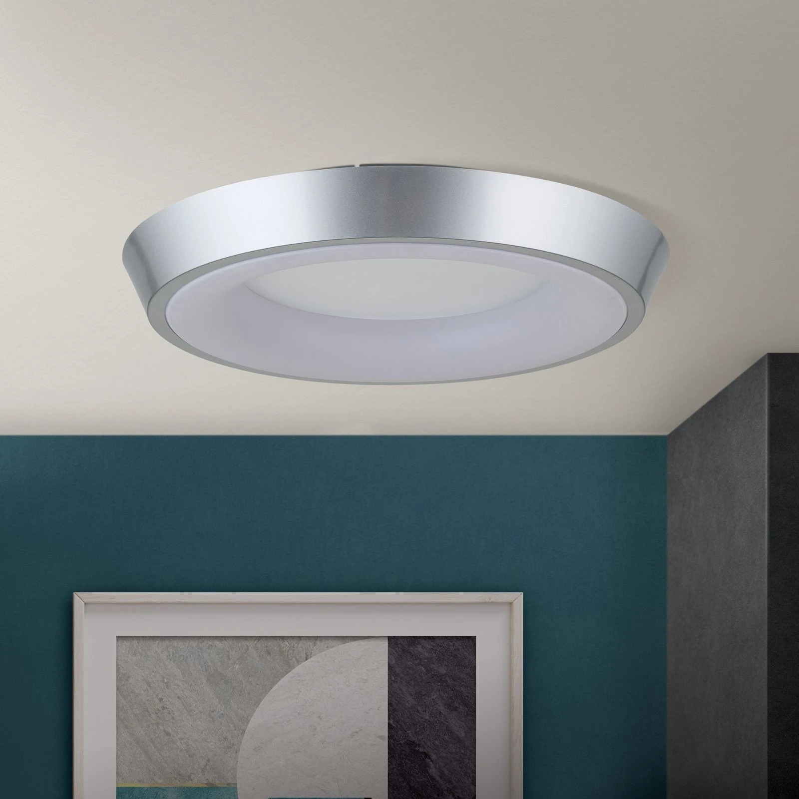 LED plafonska lampa LOOK, srebrna - 3