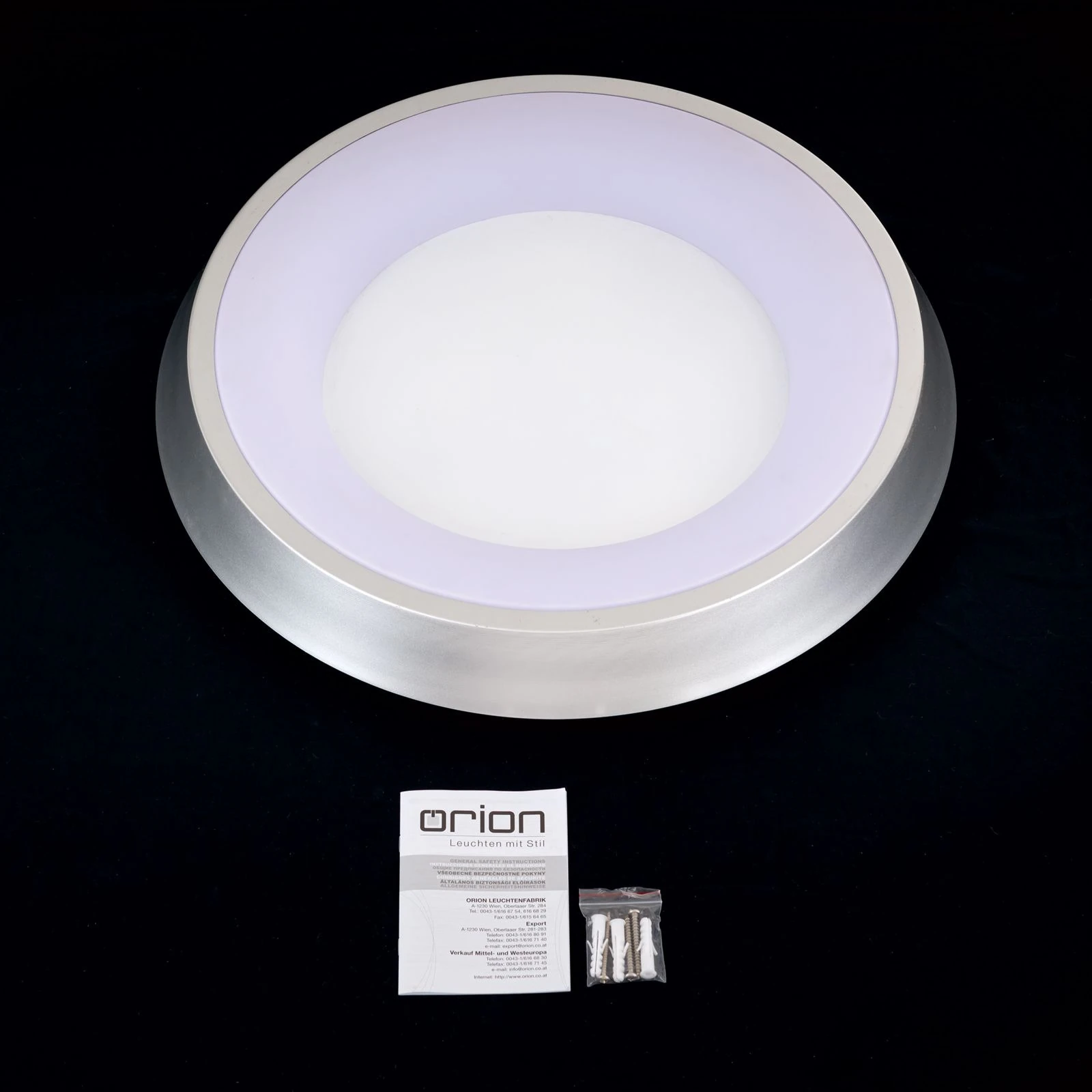 LED plafonska lampa LOOK, srebrna - 8