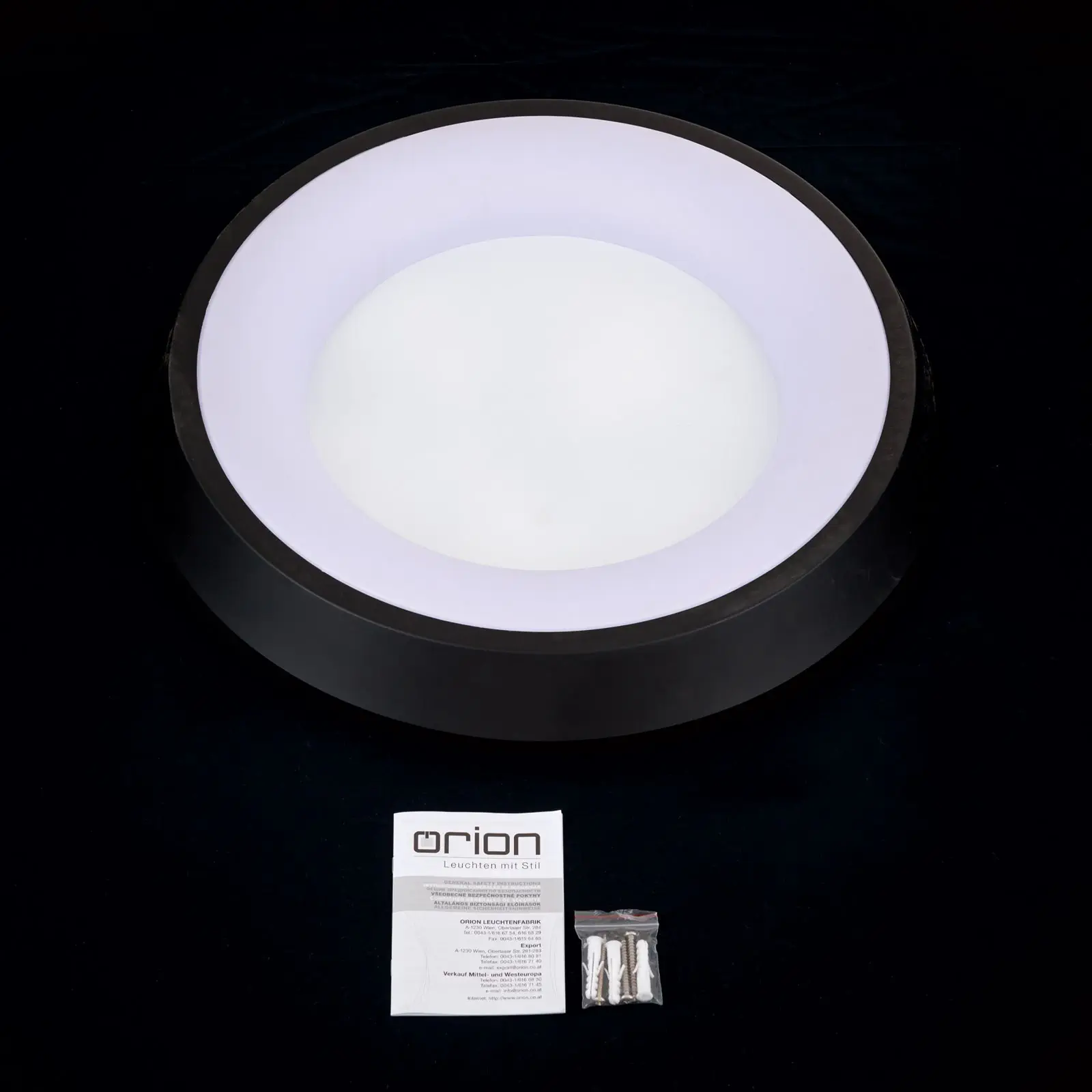 LED plafonska lampa LOOK, crna - 8