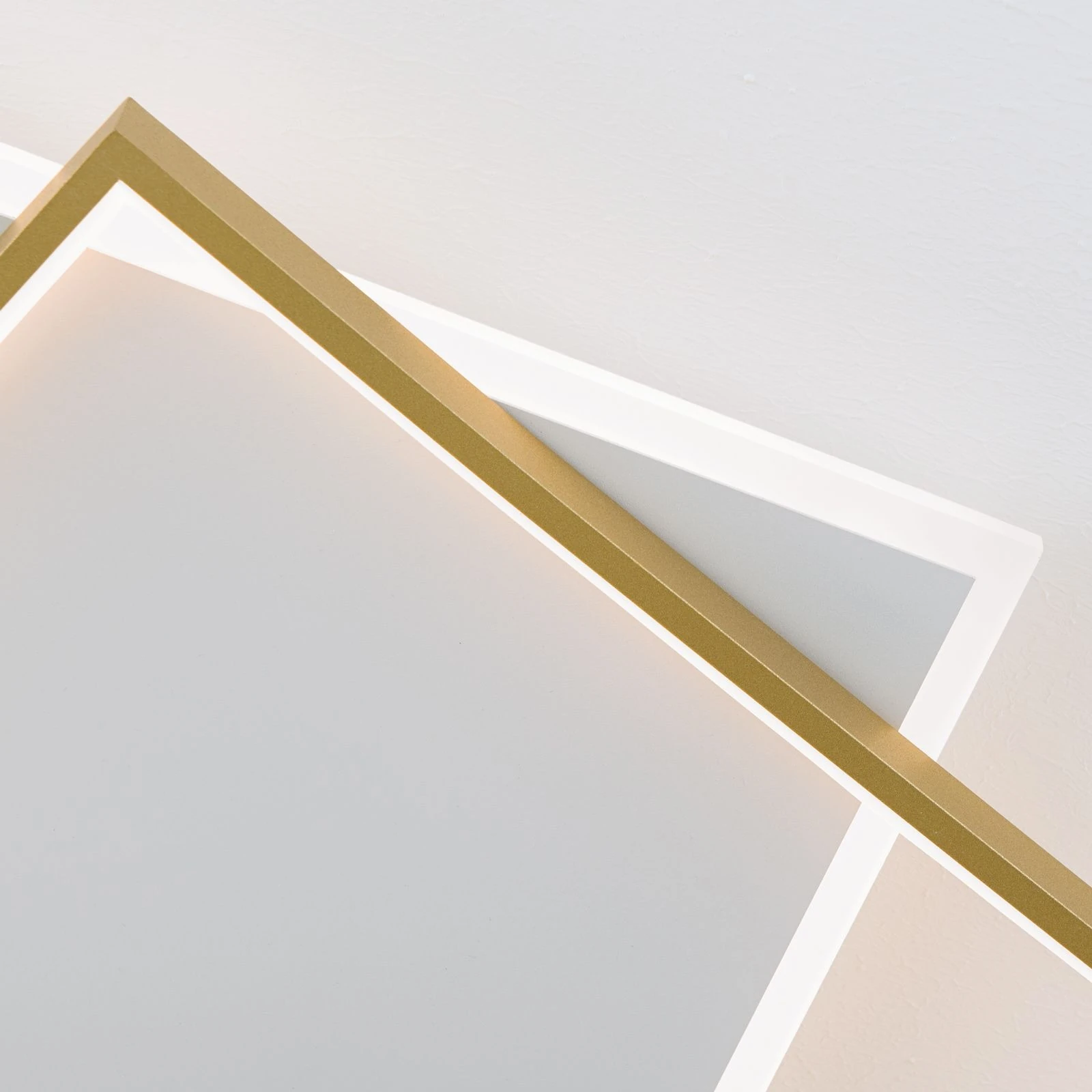 LED plafonska lampa EMANUEL, bela i zlatna - 5