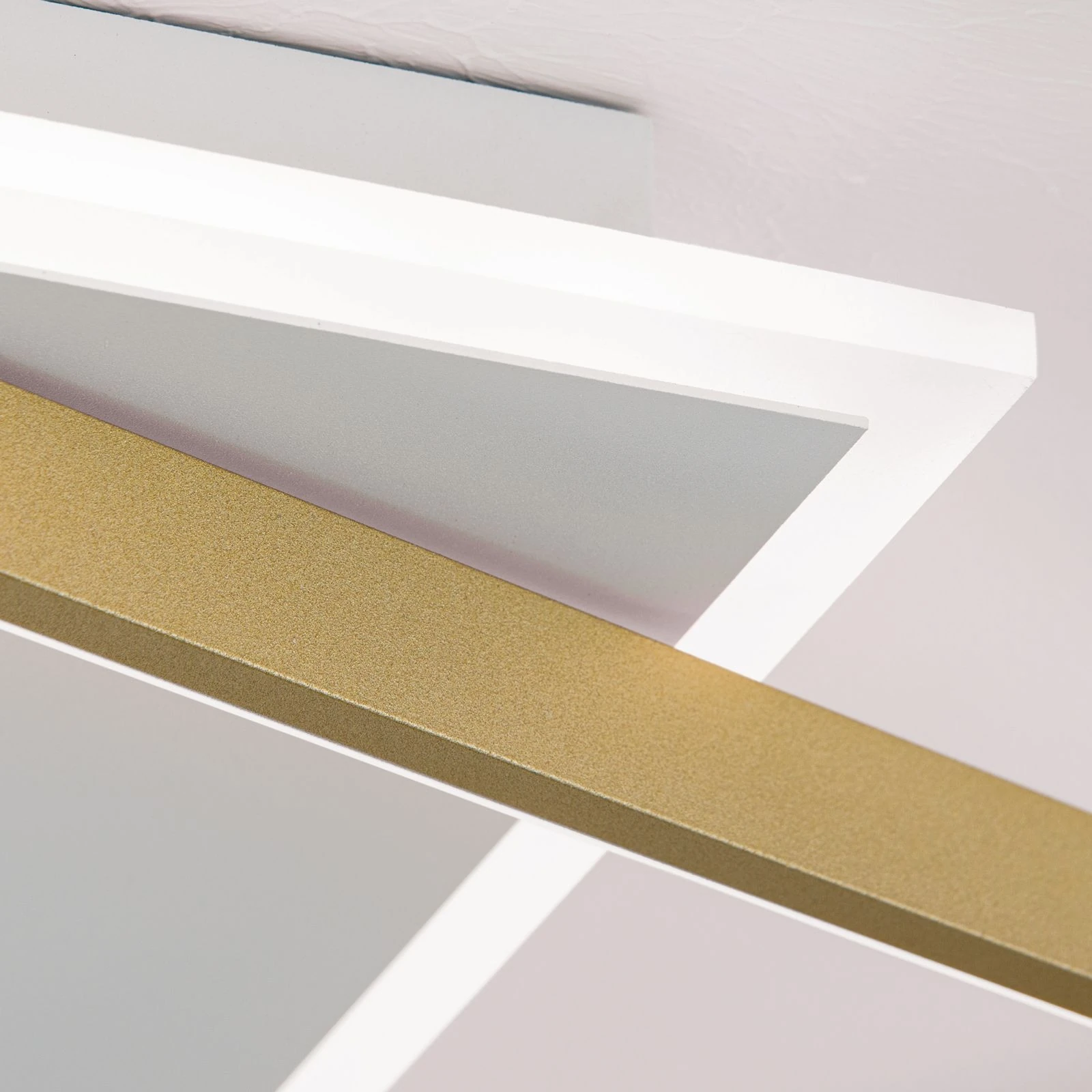 LED plafonska lampa EMANUEL, bela i zlatna - 6