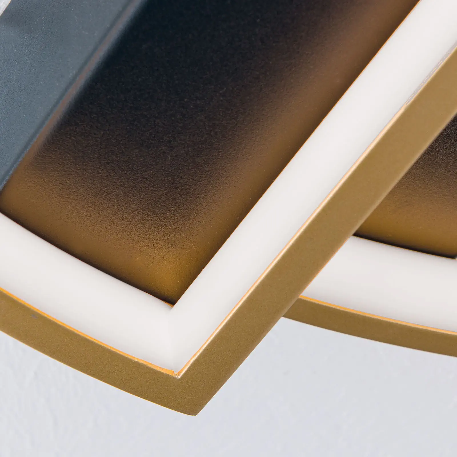 LED plafonska lampa OLGA, crno-zlatna - 6