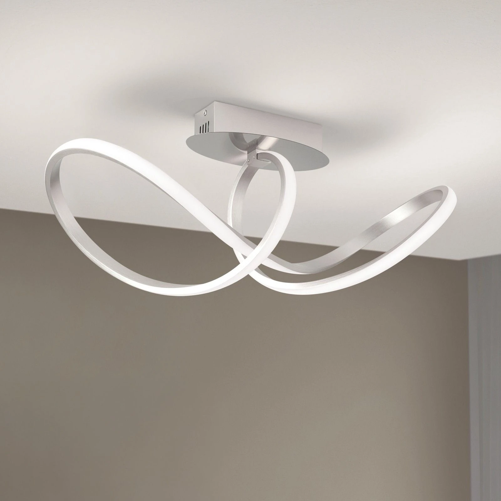 LED plafonski luster CIRCUS, saten - 1