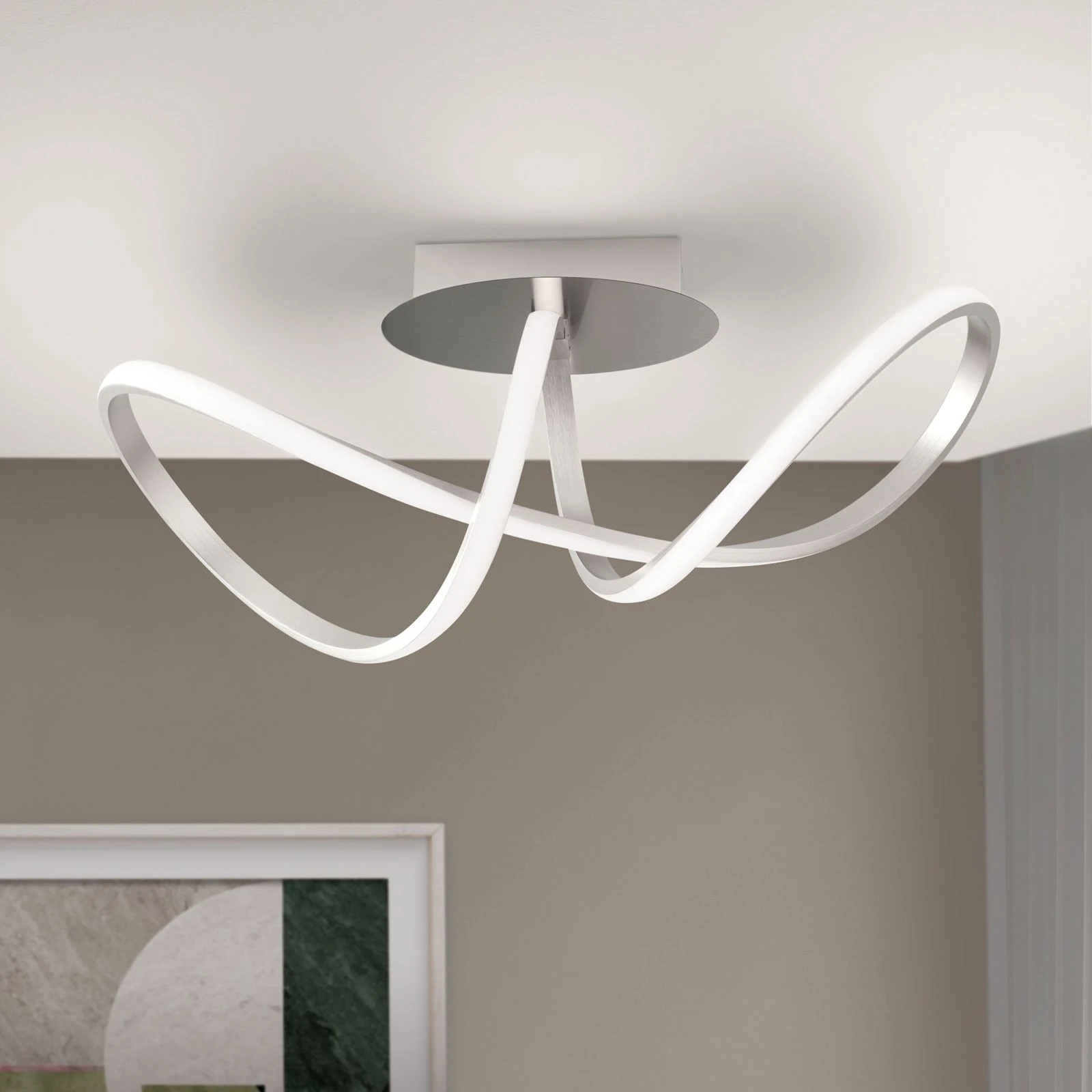 LED plafonski luster CIRCUS, saten - 2