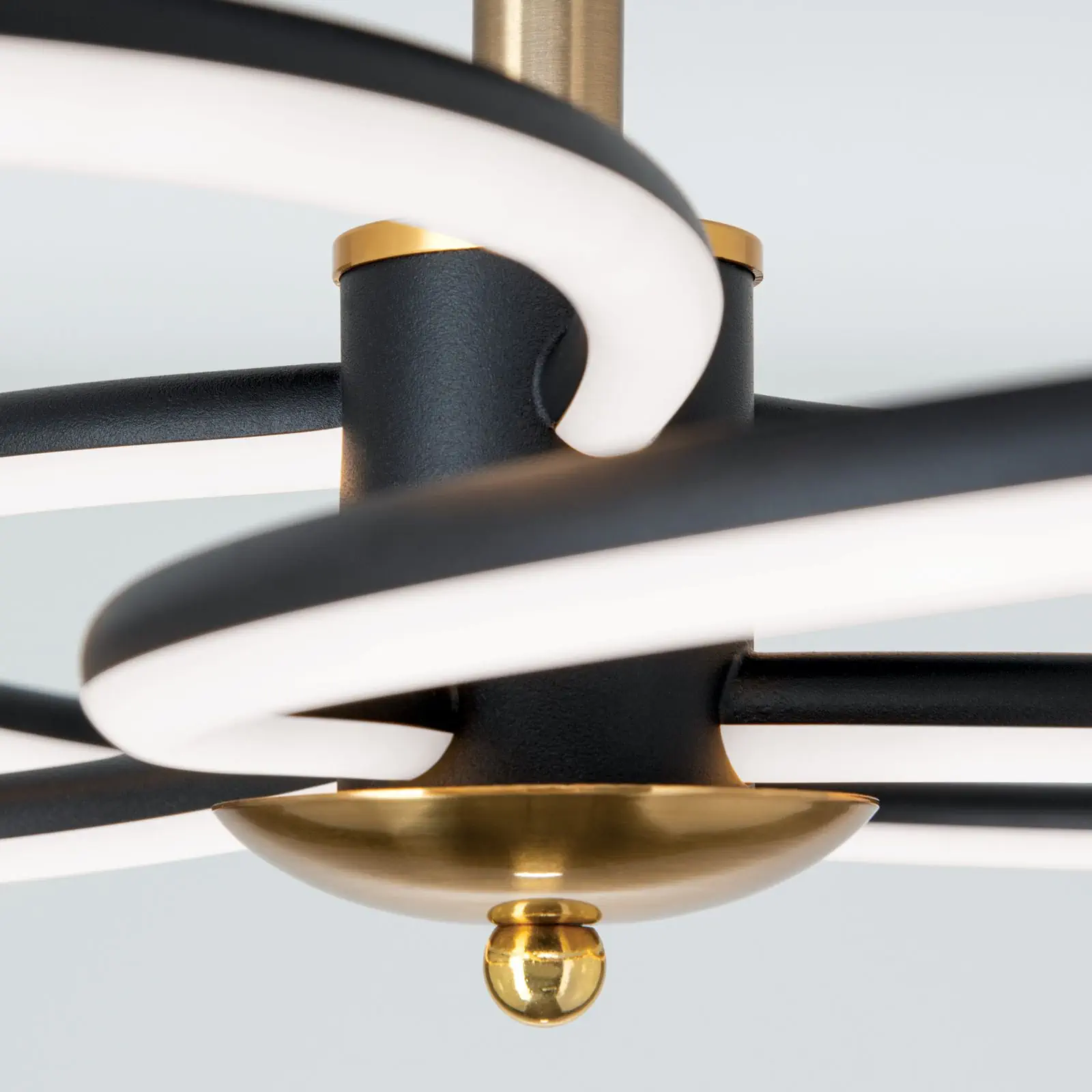 LED plafonska lampa CHARLOTTE, crno-zlatna - 5