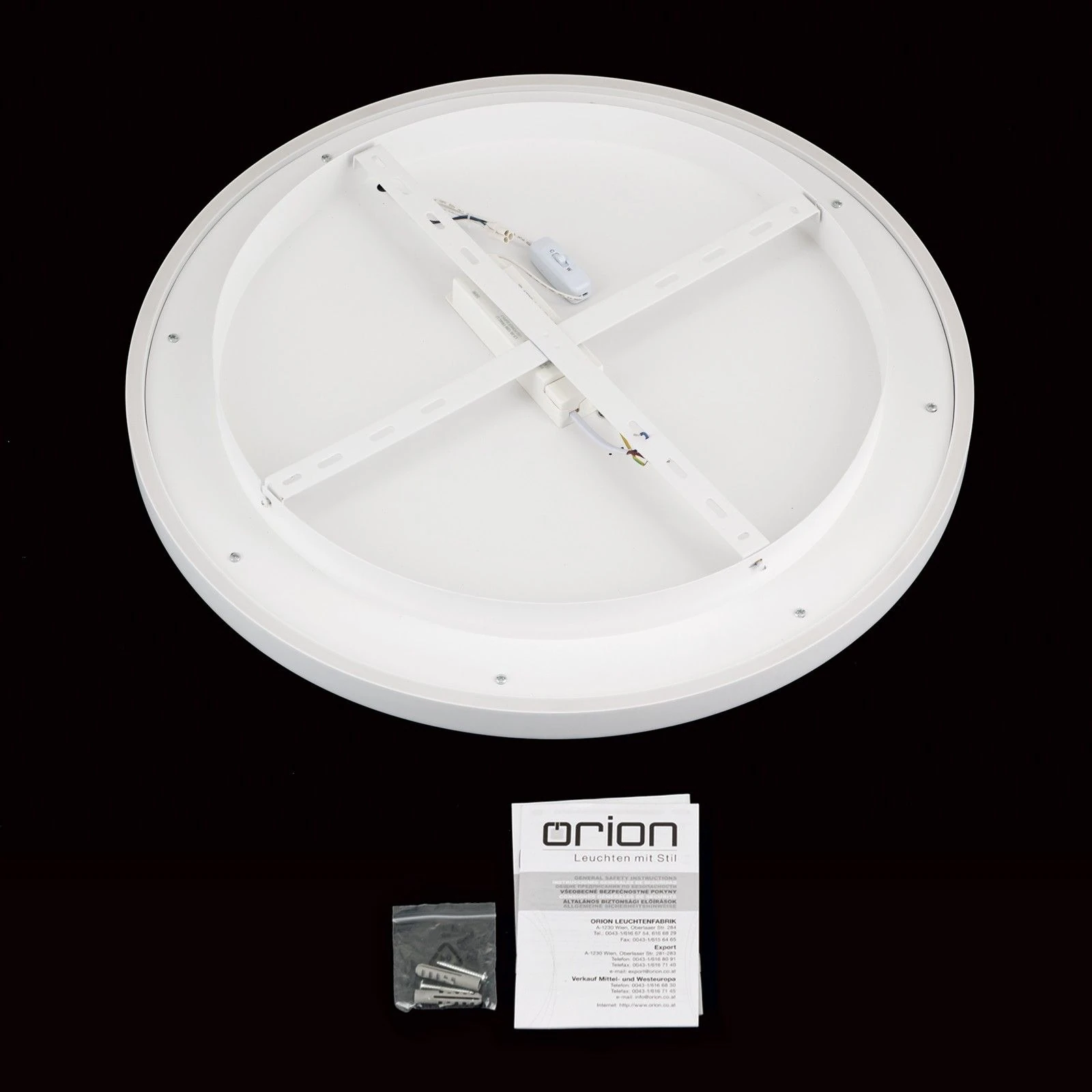 Plafonska lampa MASCA, bela, Ø 60 cm - 8