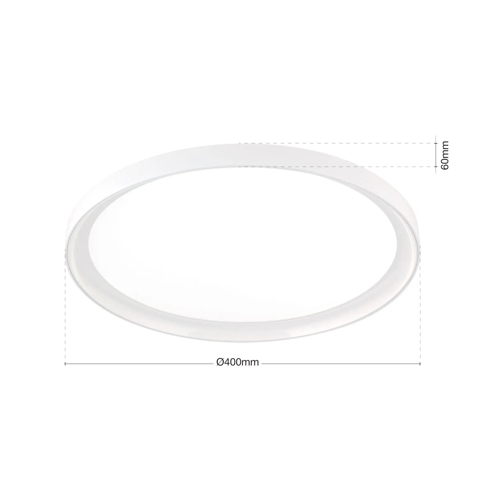 LED plafonska lampa GAMMA, Ø 40 cm, bela - 7