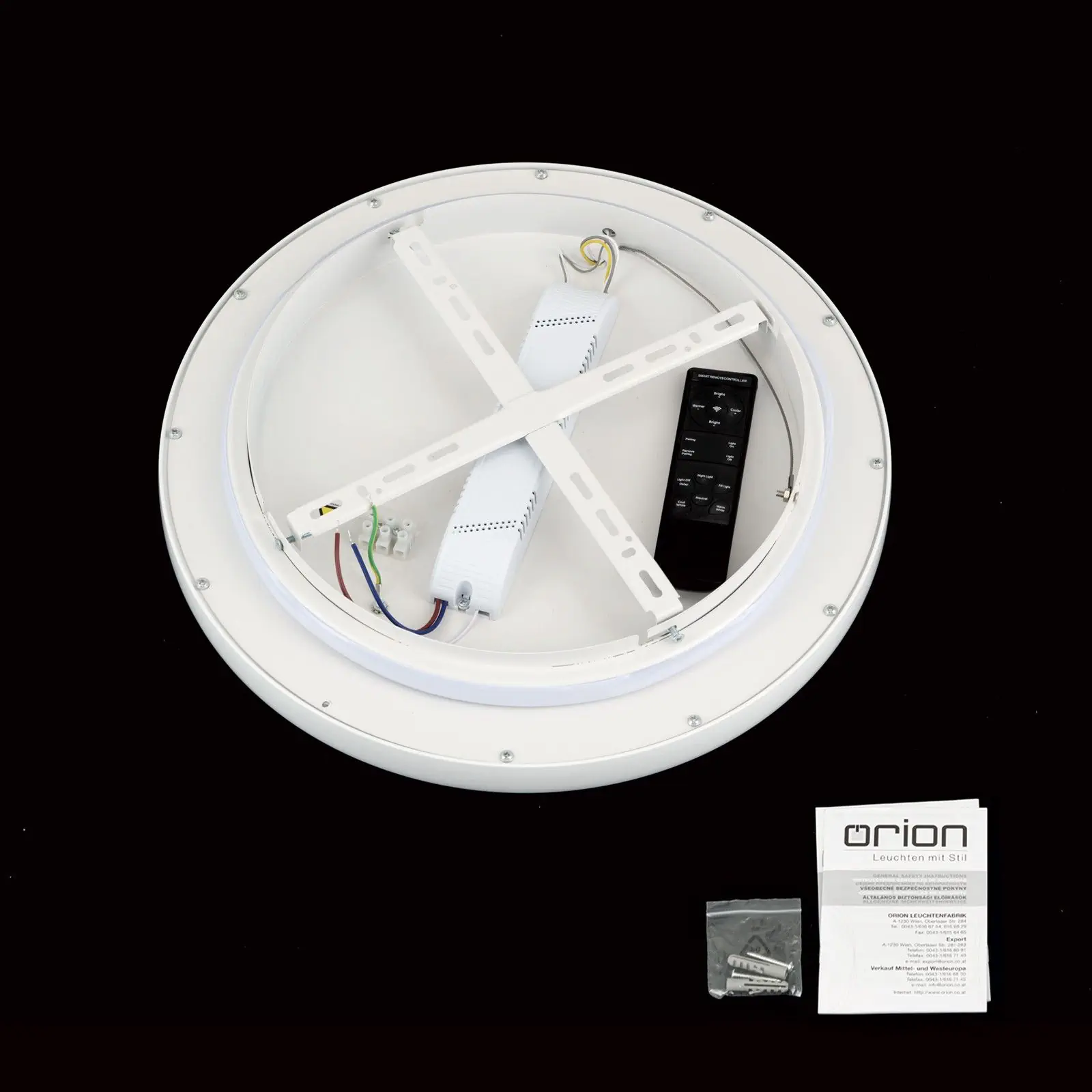 LED plafonska lampa GAMMA, Ø 40 cm, bela - 8