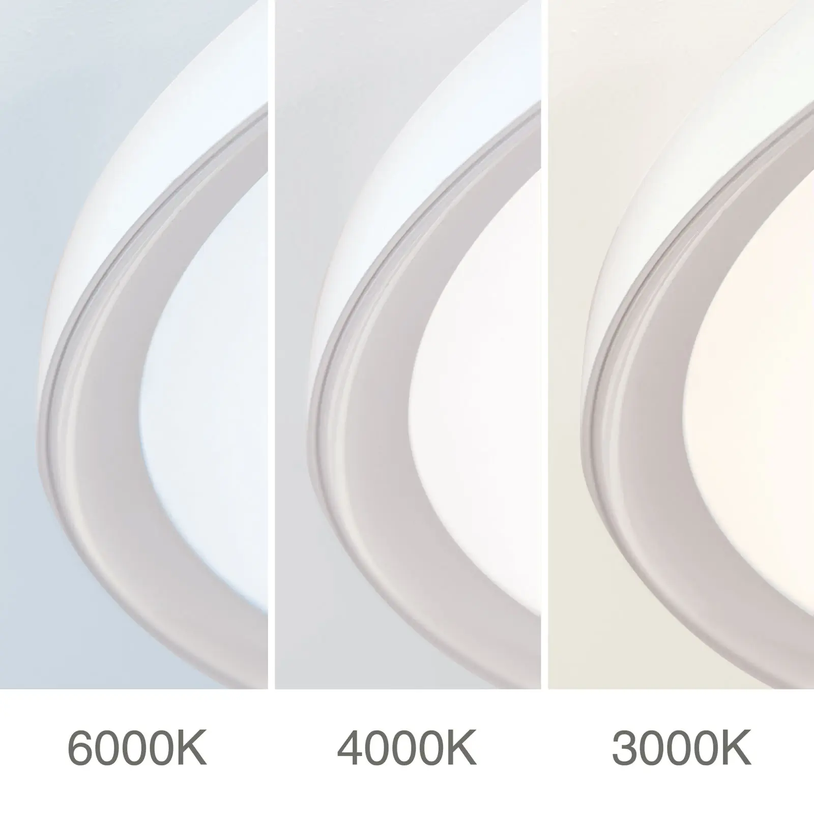 LED plafonska lampa GAMMA, Ø 60 cm, bela - 5