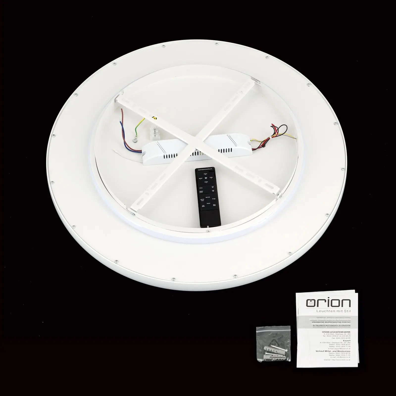 LED plafonska lampa GAMMA, Ø 60 cm, bela - 8