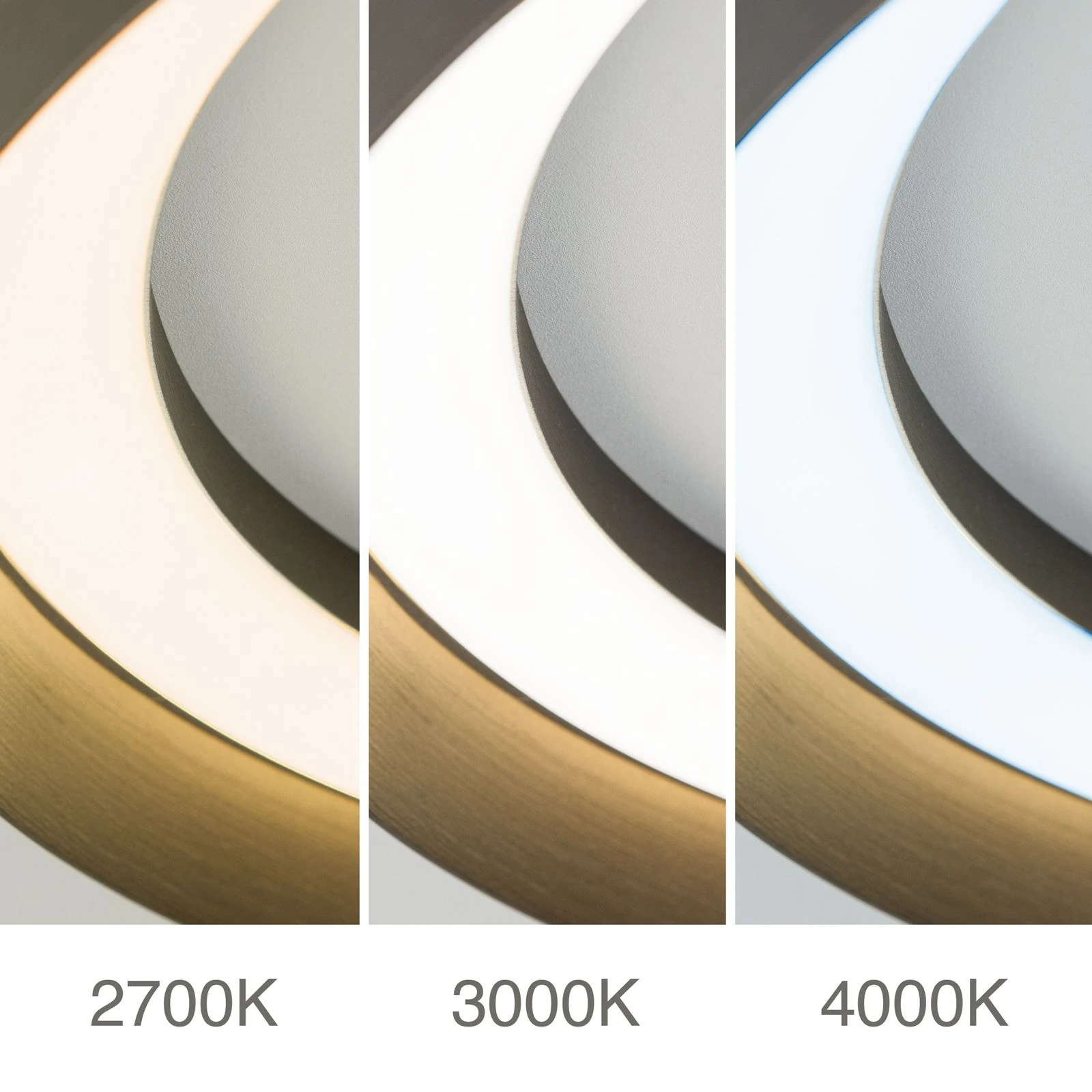 LED plafonska lampa MANTA, Ø 45 cm, kafa - 5