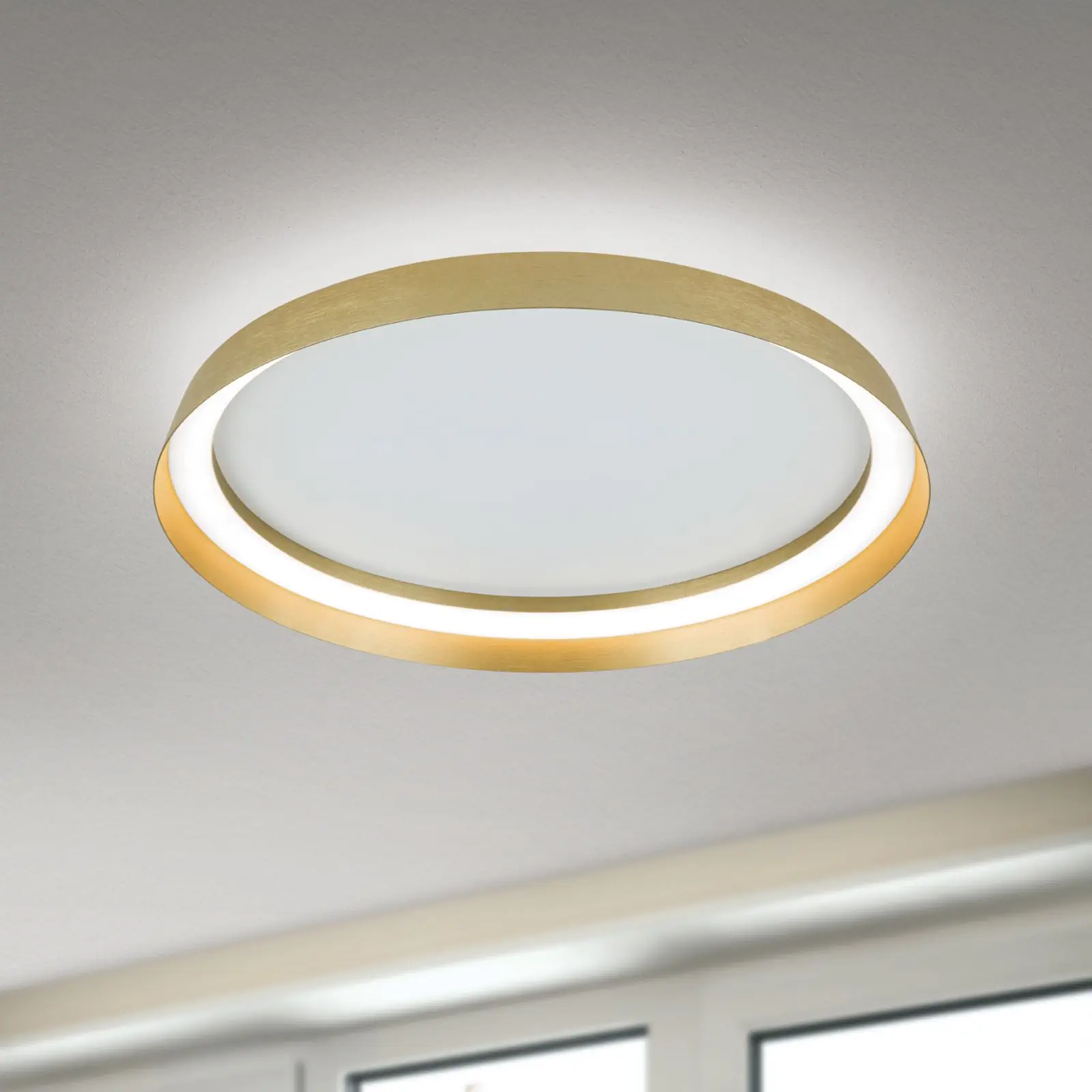LED plafonska lampa MANTA, Ø 45 cm, mat zlatna - 2