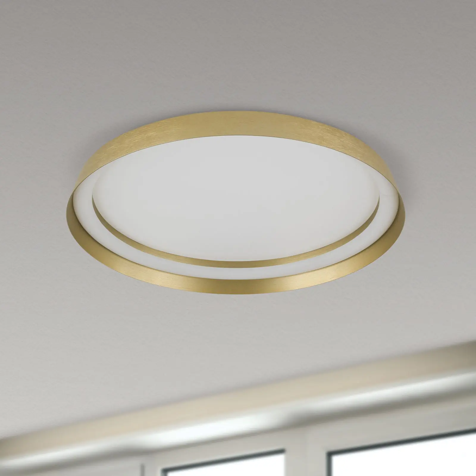 LED plafonska lampa MANTA, Ø 45 cm, mat zlatna - 3