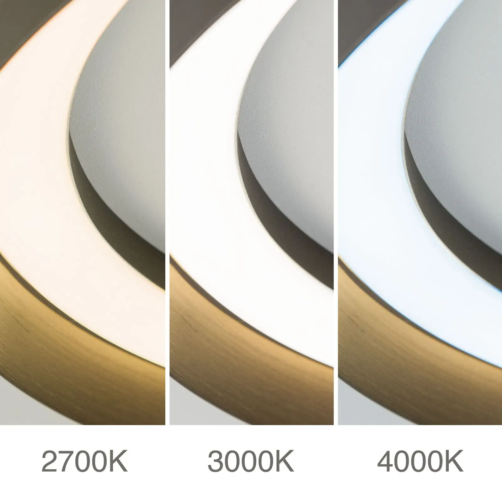 LED plafonska lampa MANTA, Ø 60 cm, kafa - 5