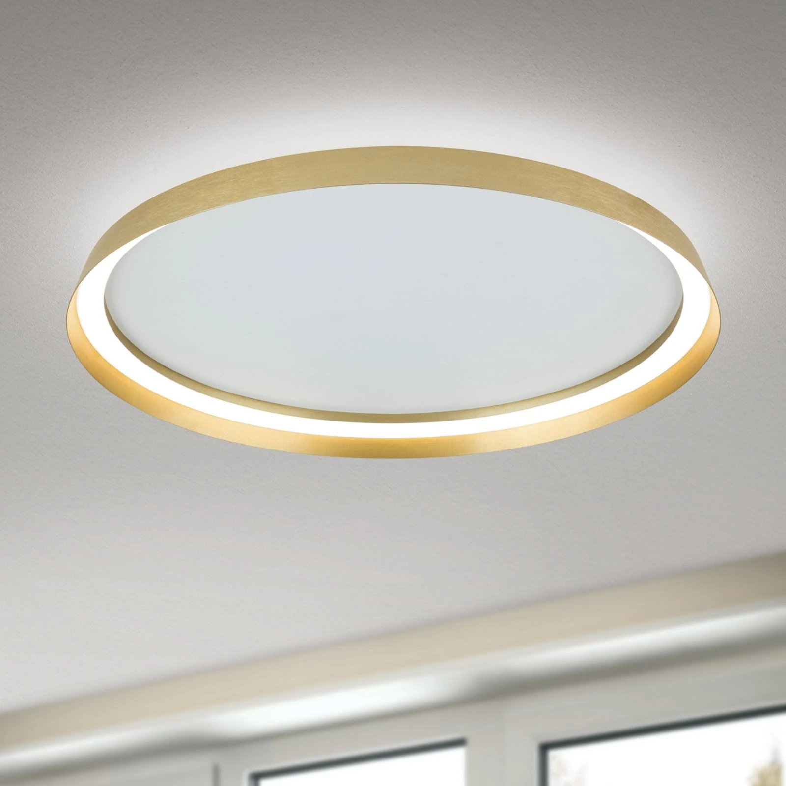 LED plafonska lampa MANTA, Ø 60 cm, mat zlatna - 2