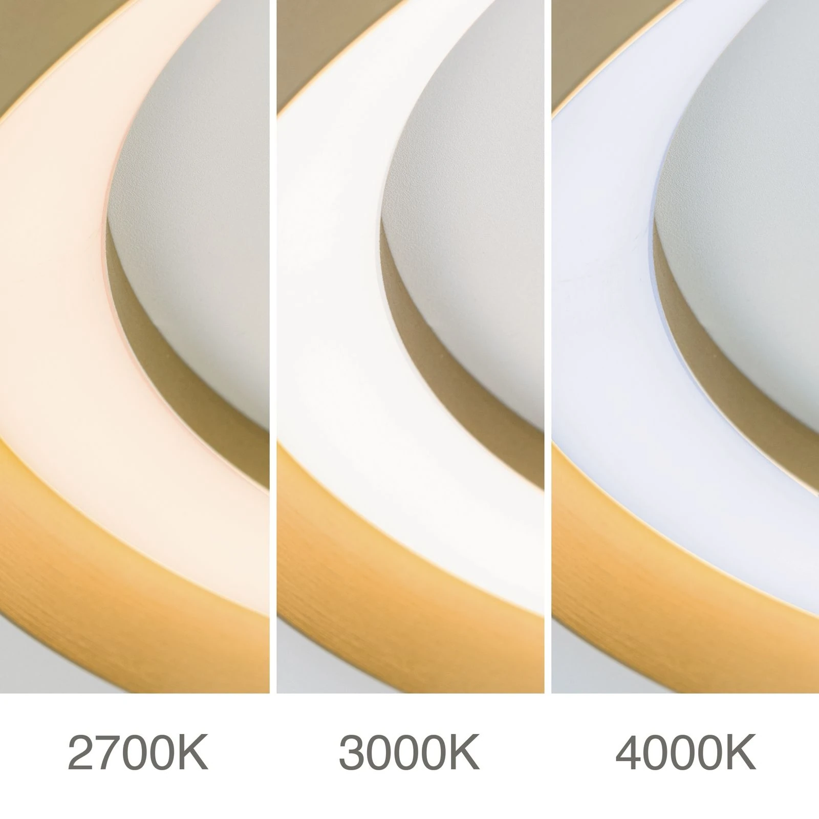 LED plafonska lampa MANTA, Ø 60 cm, mat zlatna - 5