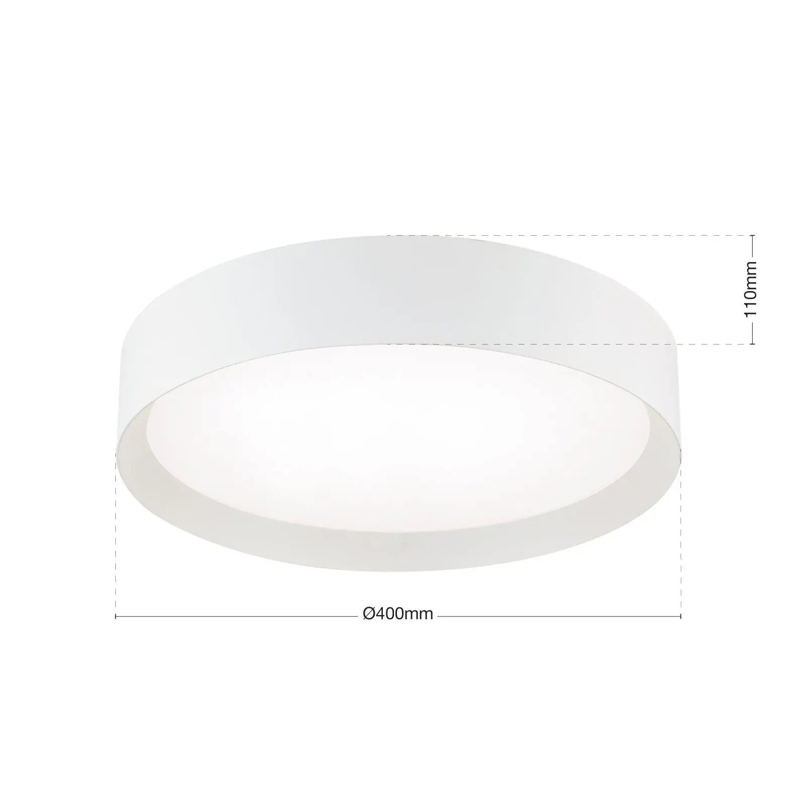 LED plafonska lampa VARIO, Ø 40 cm, bela - 7