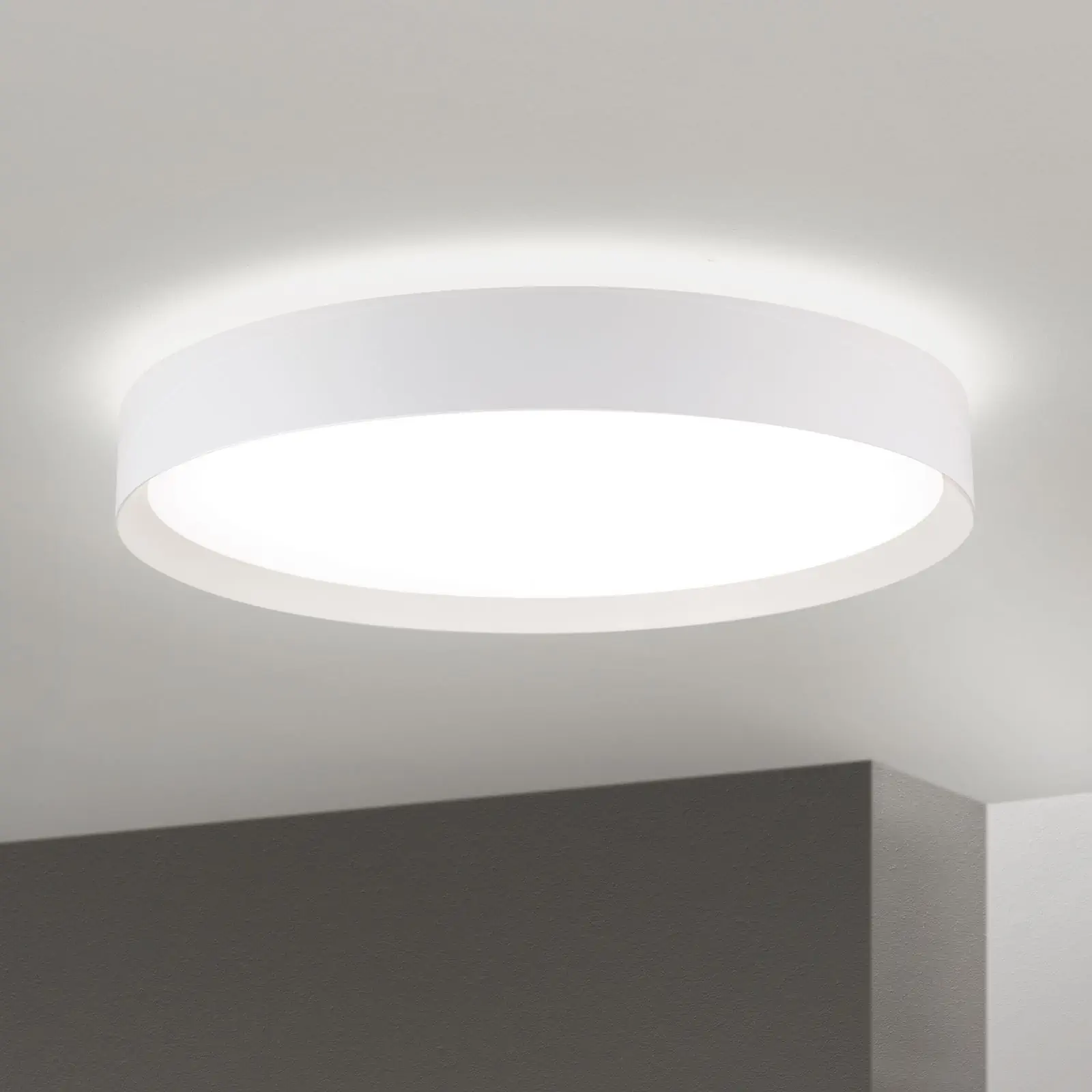 LED plafonska lampa VARIO, Ø 60 cm, bela - 1