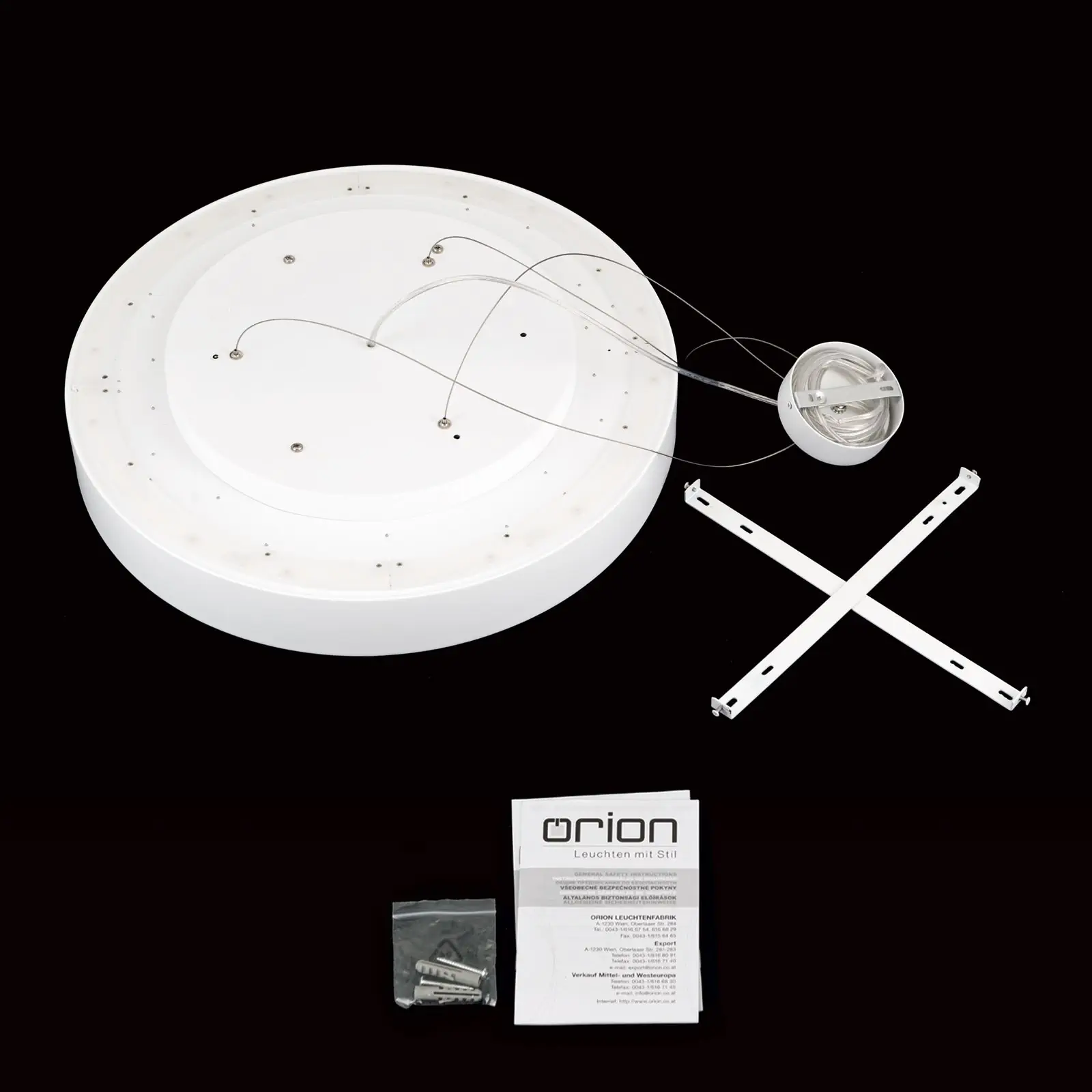 LED plafonska lampa VARIO, Ø 60 cm, bela - 8