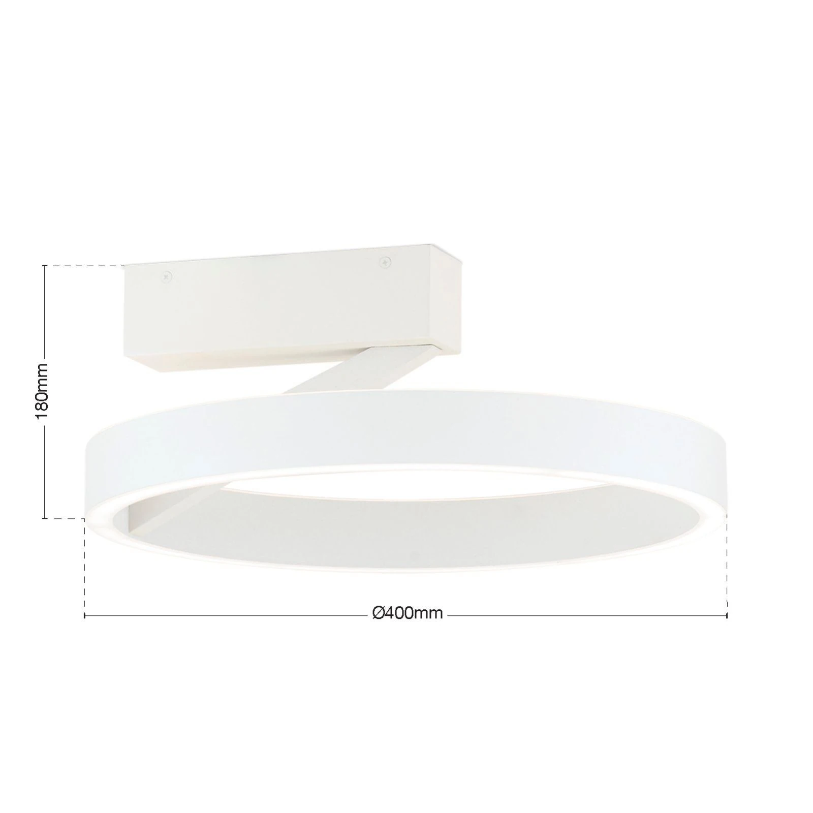 LED plafonska lampa KOLK, bela - 7