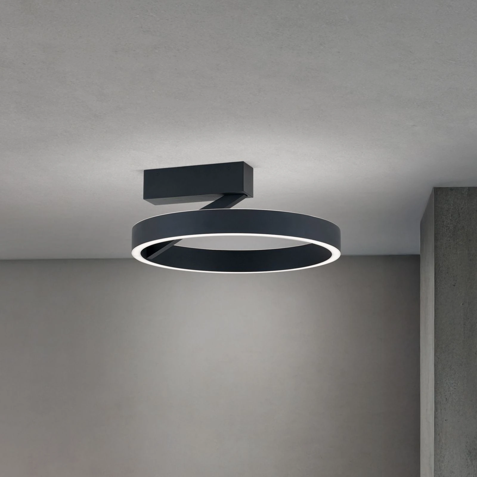 LED plafonska lampa KOLK, crna - 1