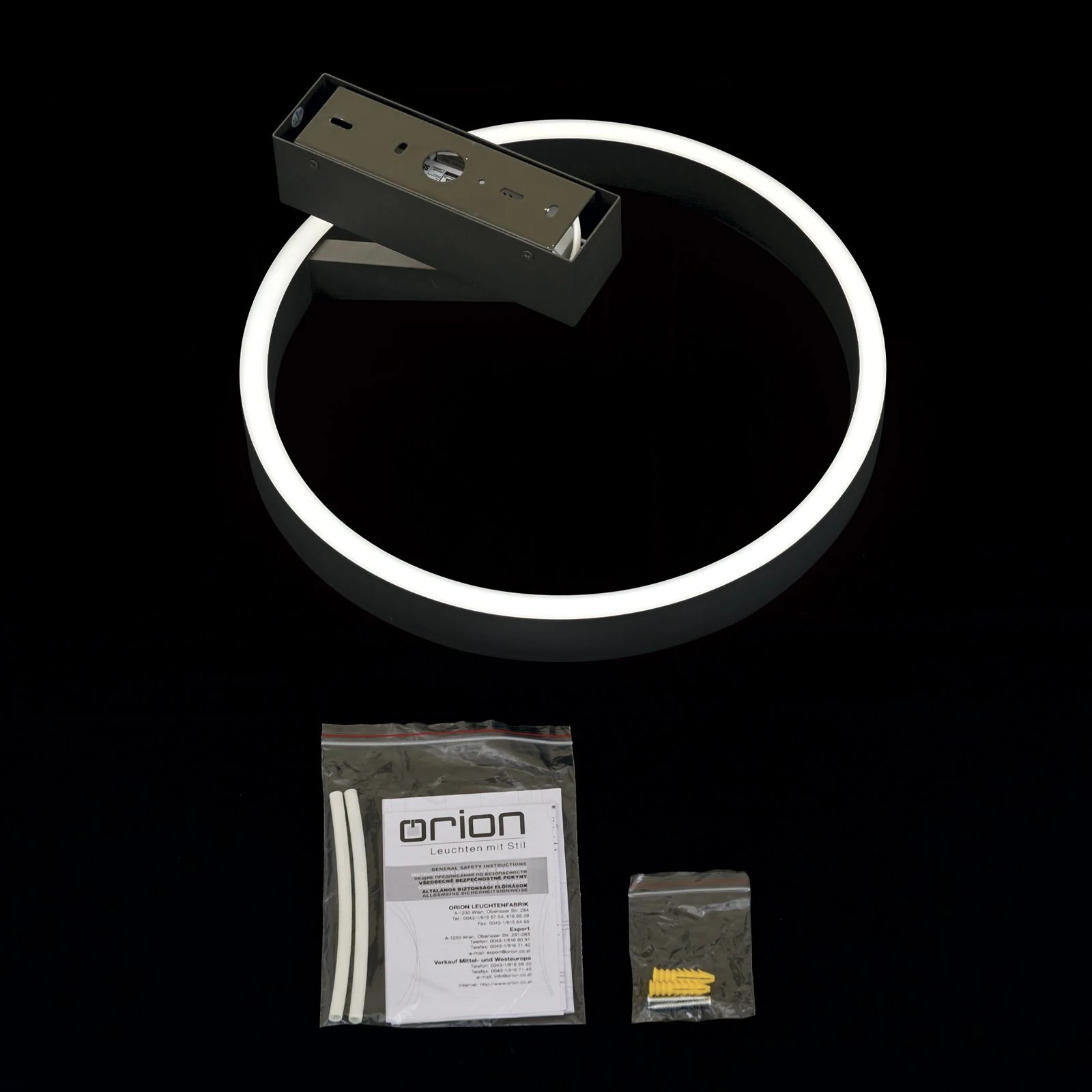 LED plafonska lampa KOLK, crna - 8