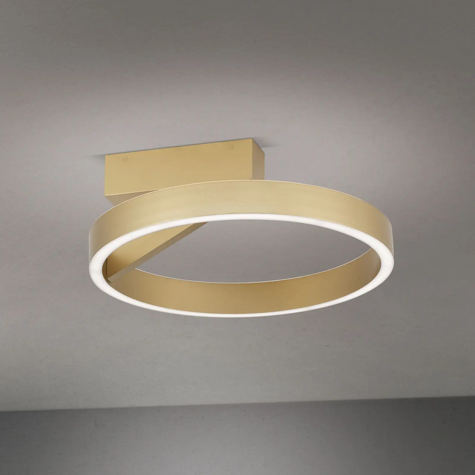 LED plafonska lampa KOLK, mat zlatna - 2