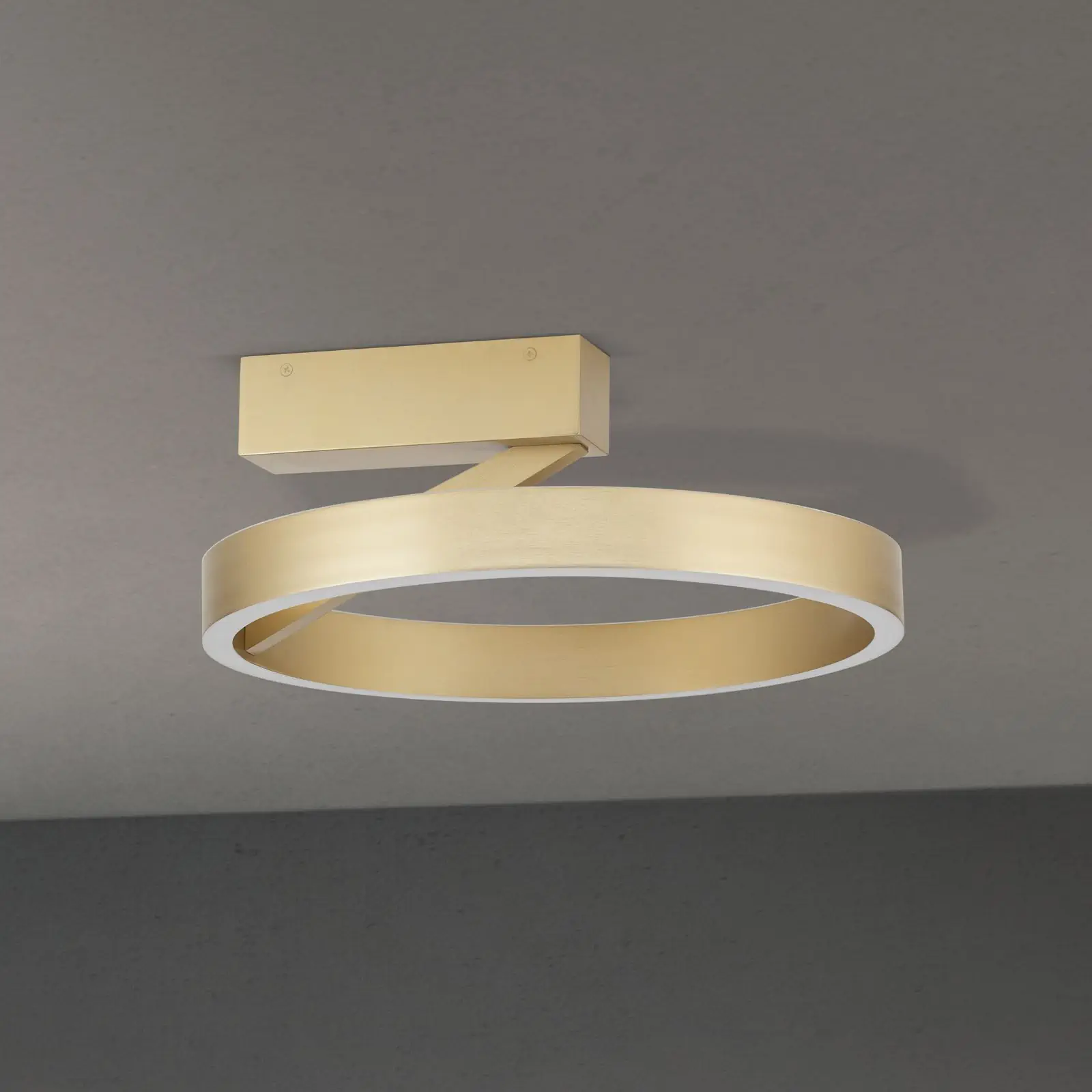 LED plafonska lampa KOLK, mat zlatna - 3