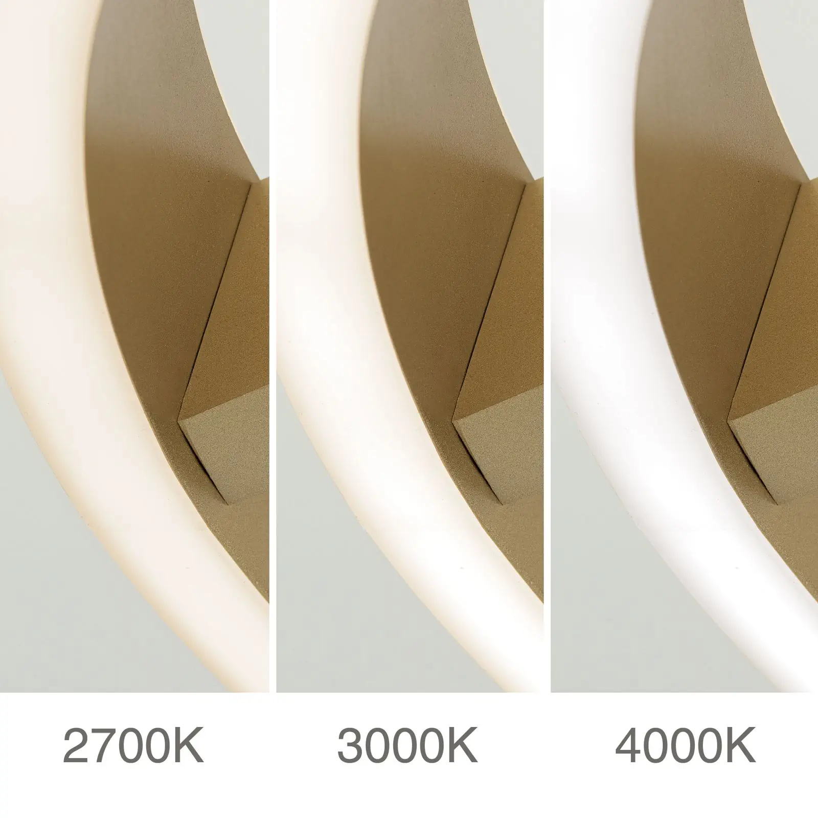 LED plafonska lampa KOLK, mat zlatna - 6