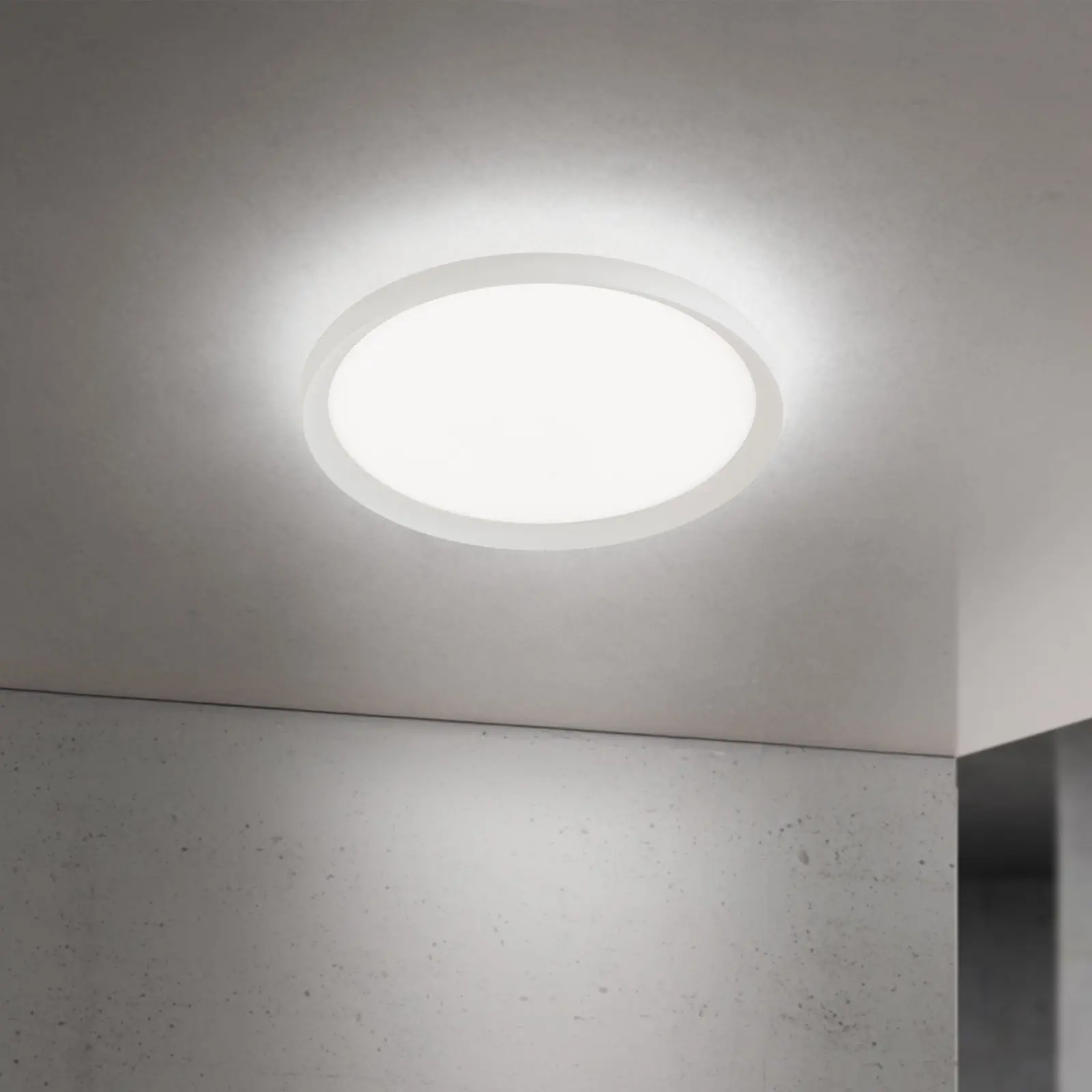 LED plafonska lampa KANT, Ø 40 cm, bela - 1