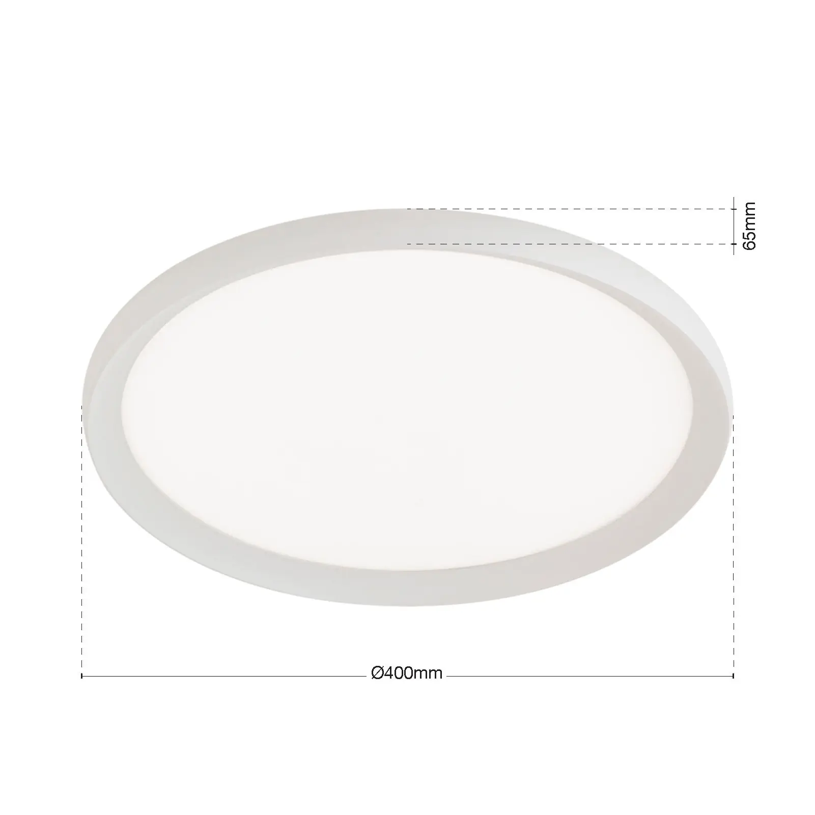 LED plafonska lampa KANT, Ø 40 cm, bela - 7