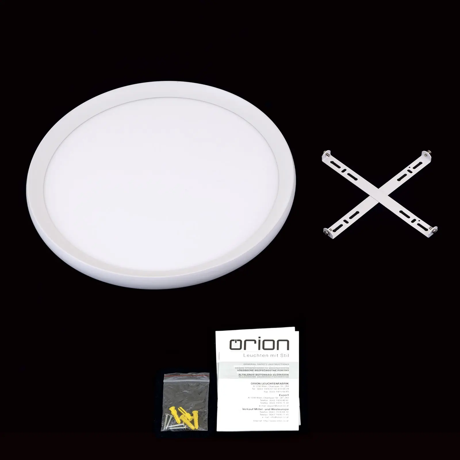 LED plafonska lampa KANT, Ø 40 cm, bela - 8