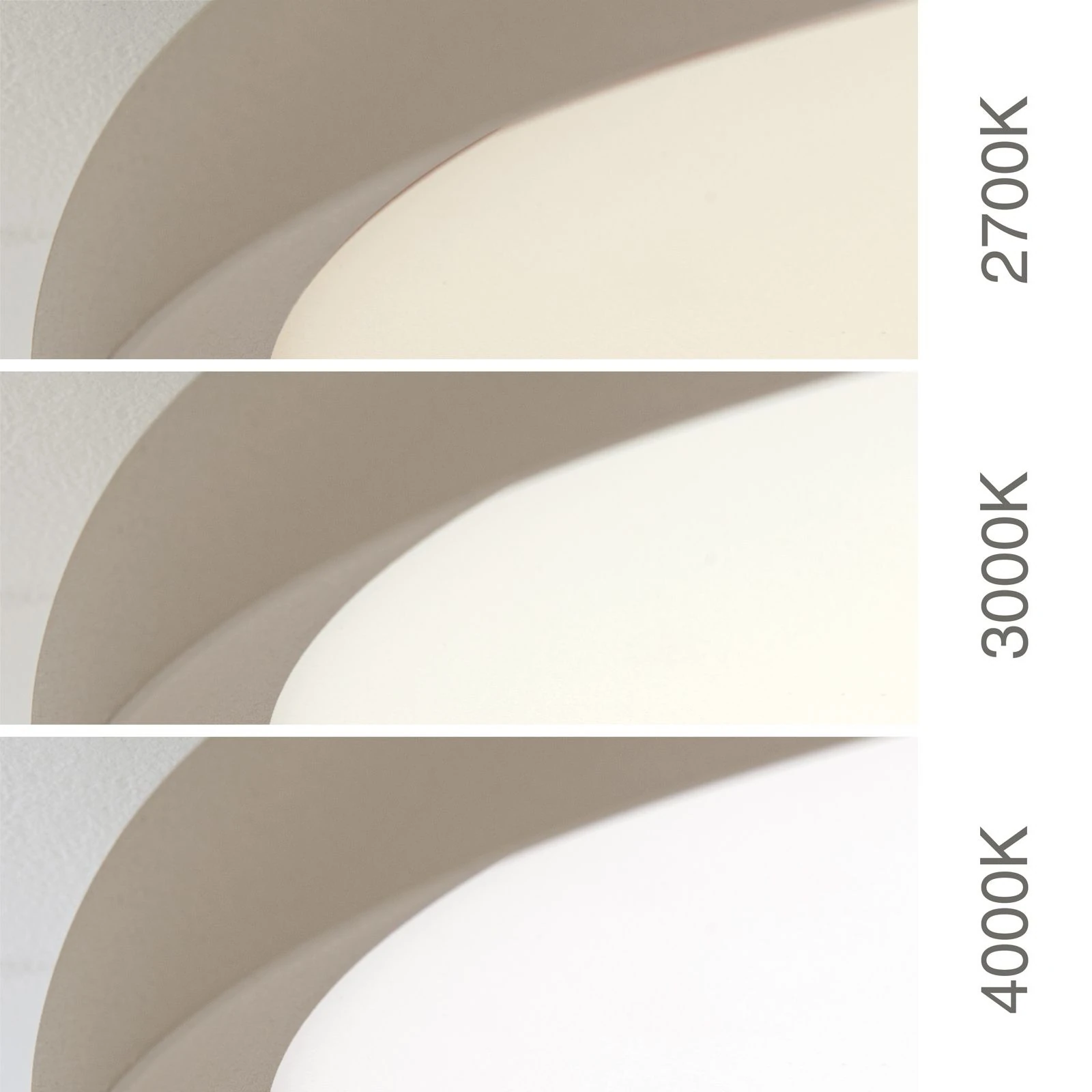 LED plafonska lampa KANT, Ø 40 cm, kaki - 6