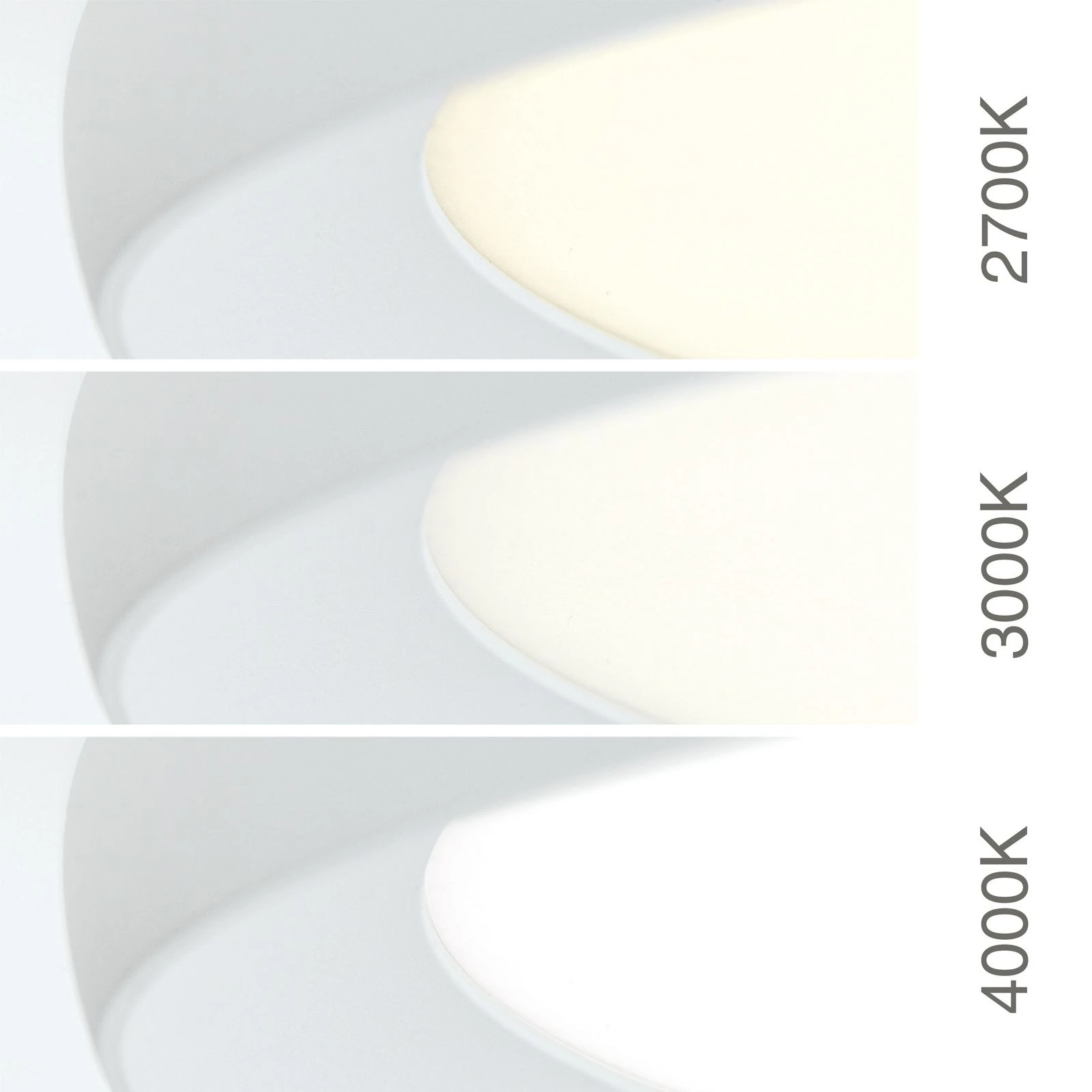 LED plafonska lampa KANT, Ø 60 cm, bela - 6