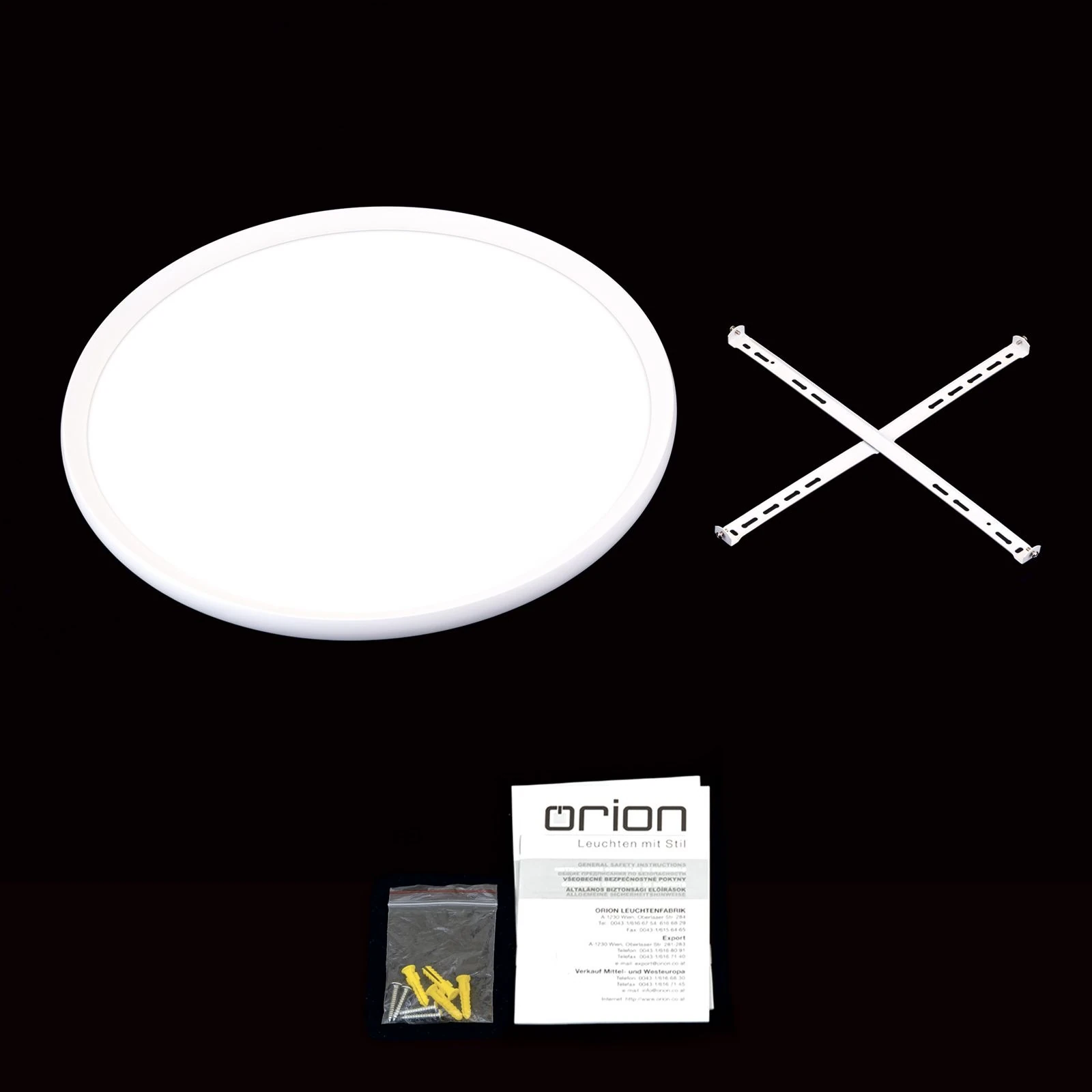 LED plafonska lampa KANT, Ø 60 cm, bela - 8