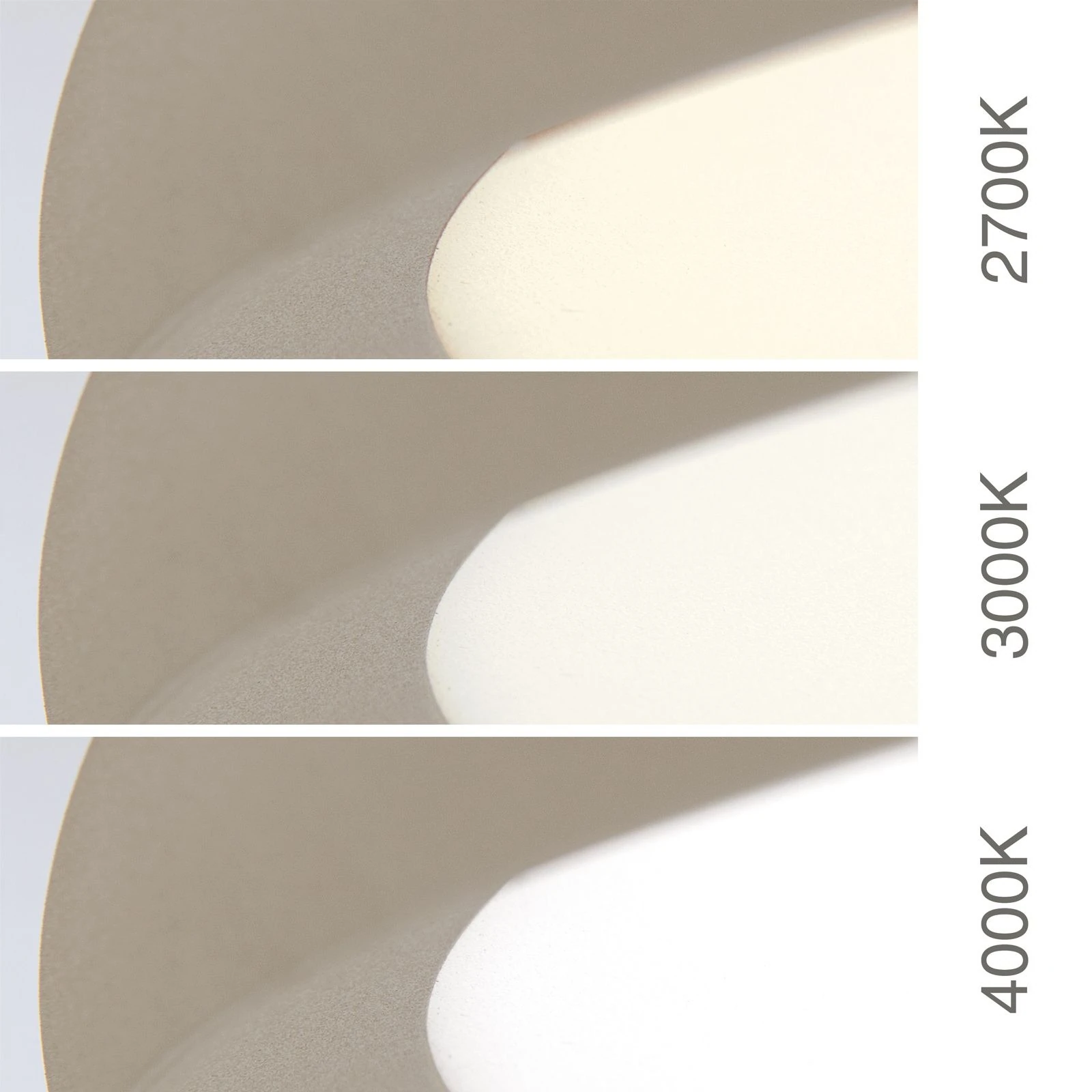 LED plafonska lampa KANT, Ø 60 cm, kaki - 6