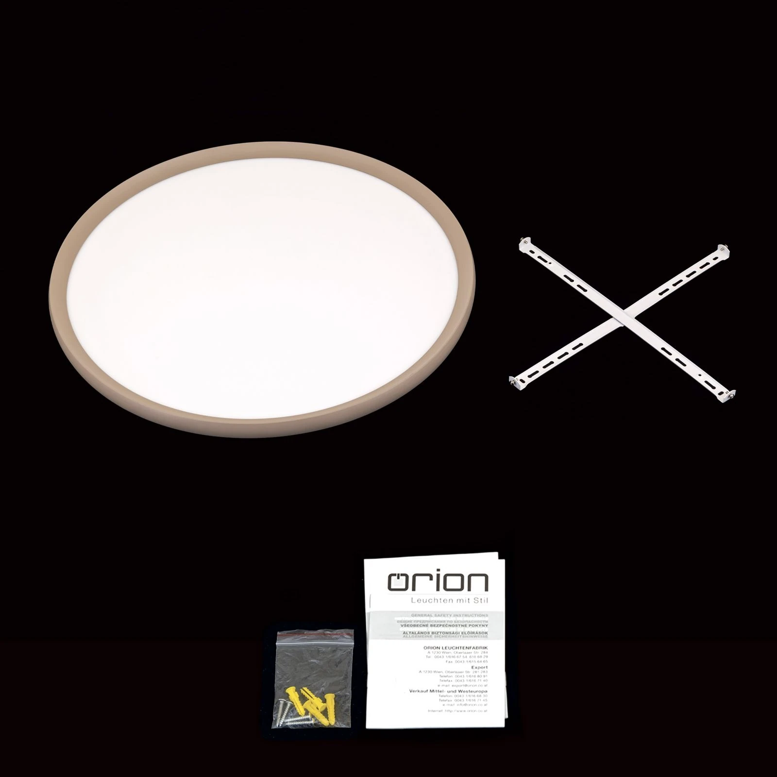 LED plafonska lampa KANT, Ø 60 cm, kaki - 8