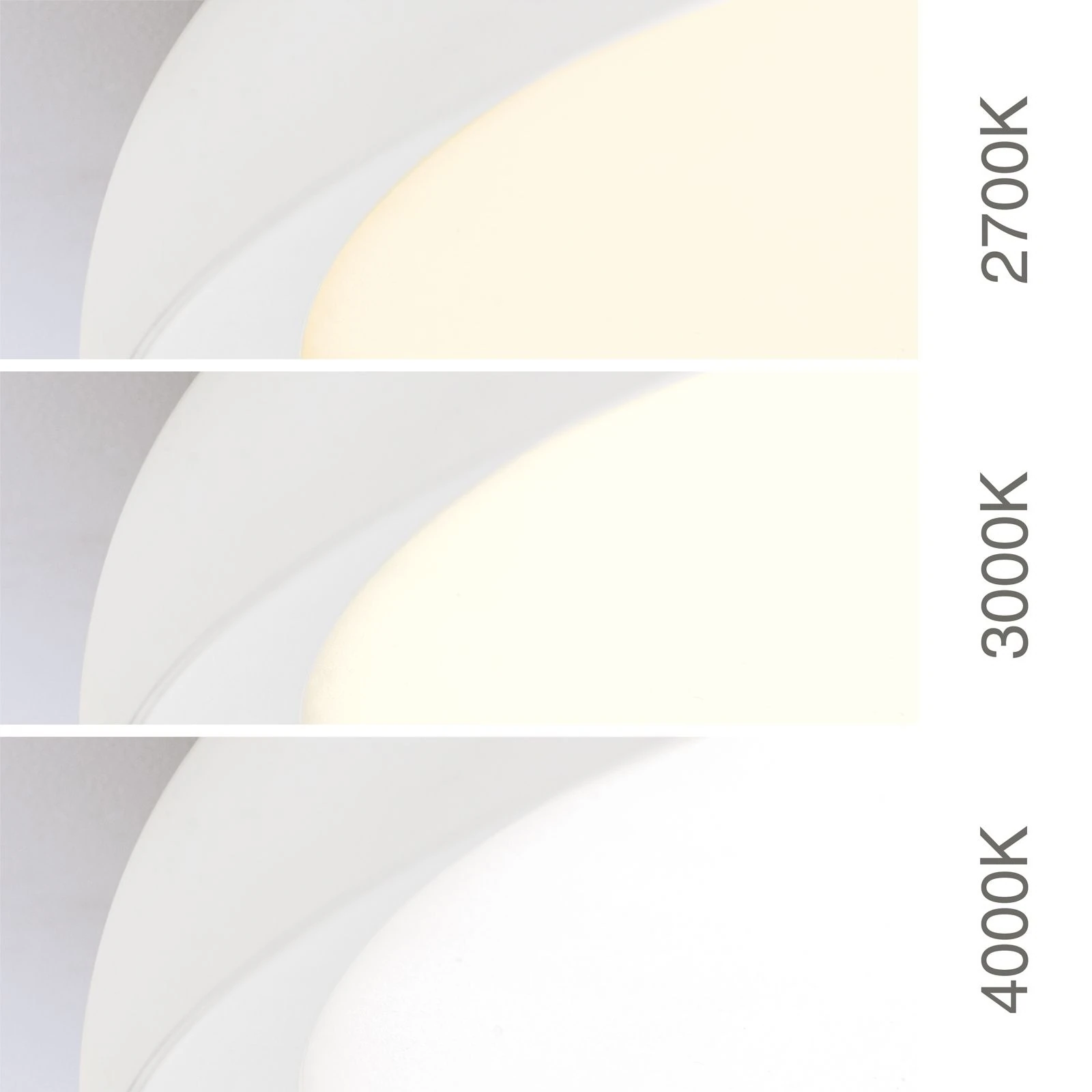 LED plafonska lampa KANT, Ø 80 cm, bela - 6