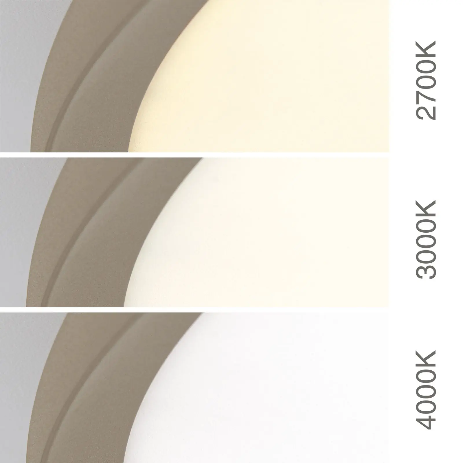 LED plafonska lampa KANT, Ø 80 cm, kaki - 6