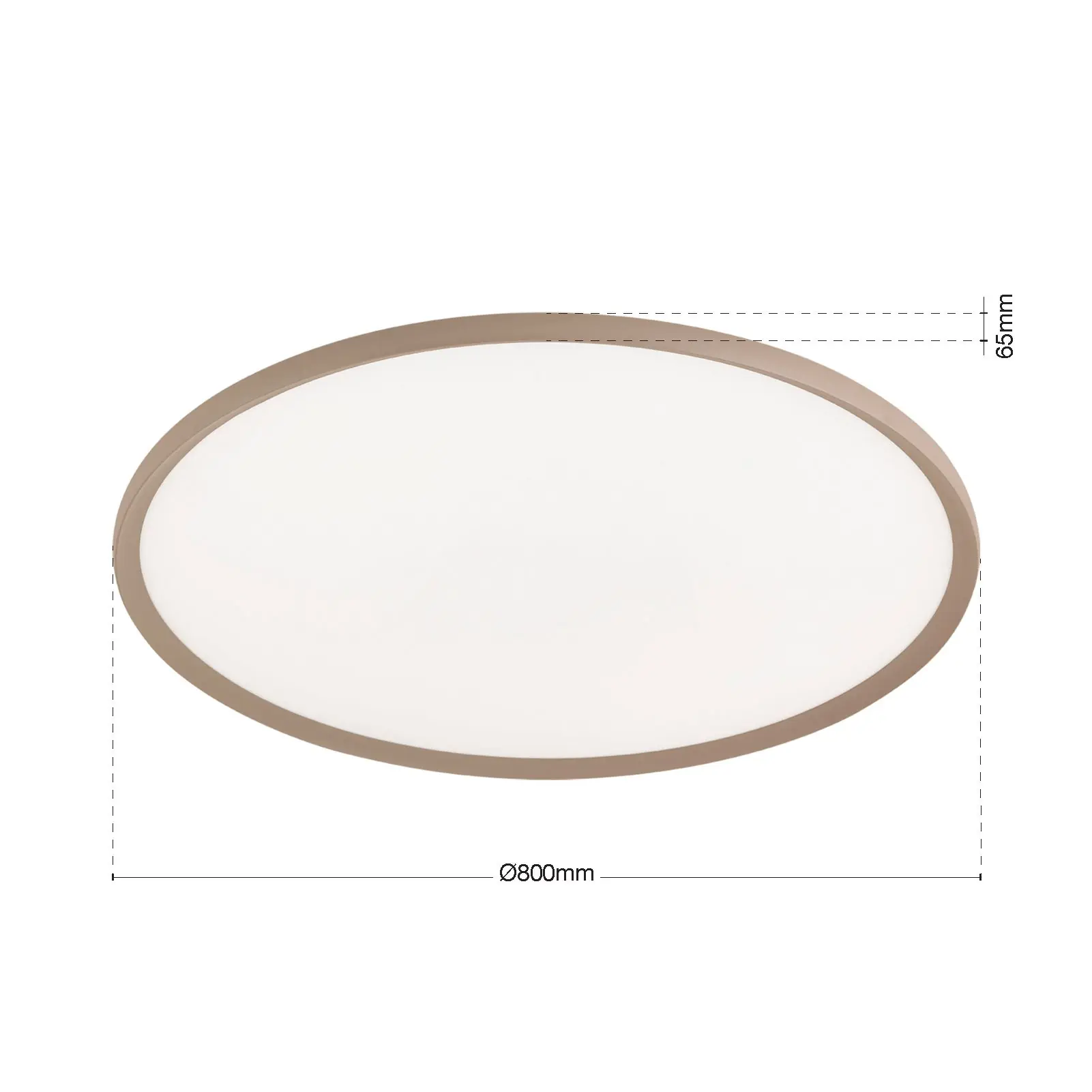 LED plafonska lampa KANT, Ø 80 cm, kaki - 7