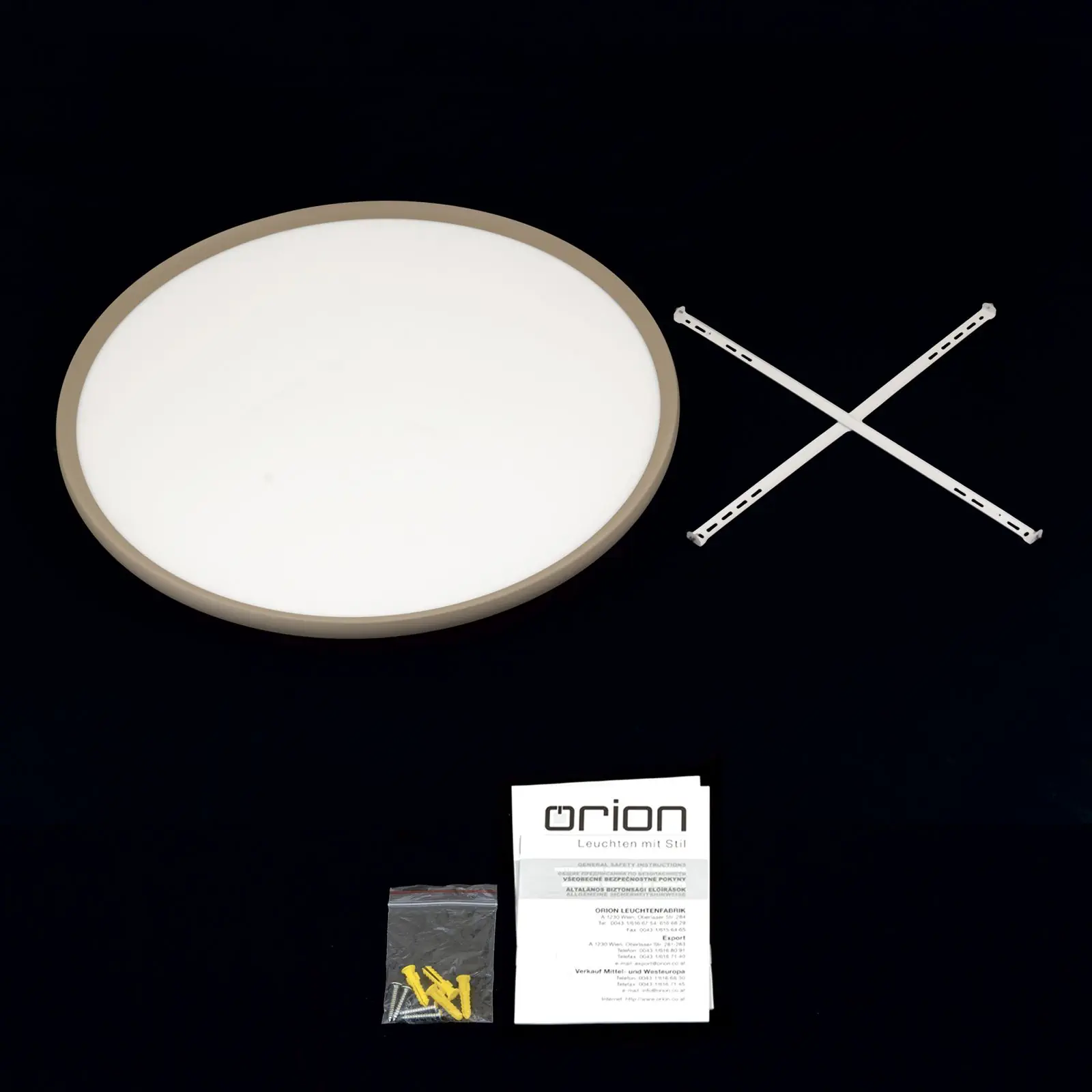 LED plafonska lampa KANT, Ø 80 cm, kaki - 8