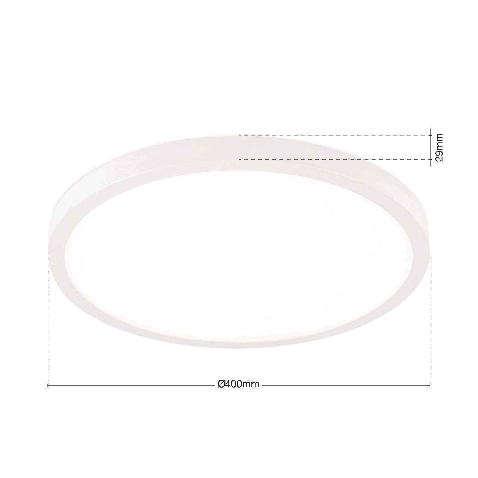 LED panel DISC, Ø 40 cm, CCT, bela - 7