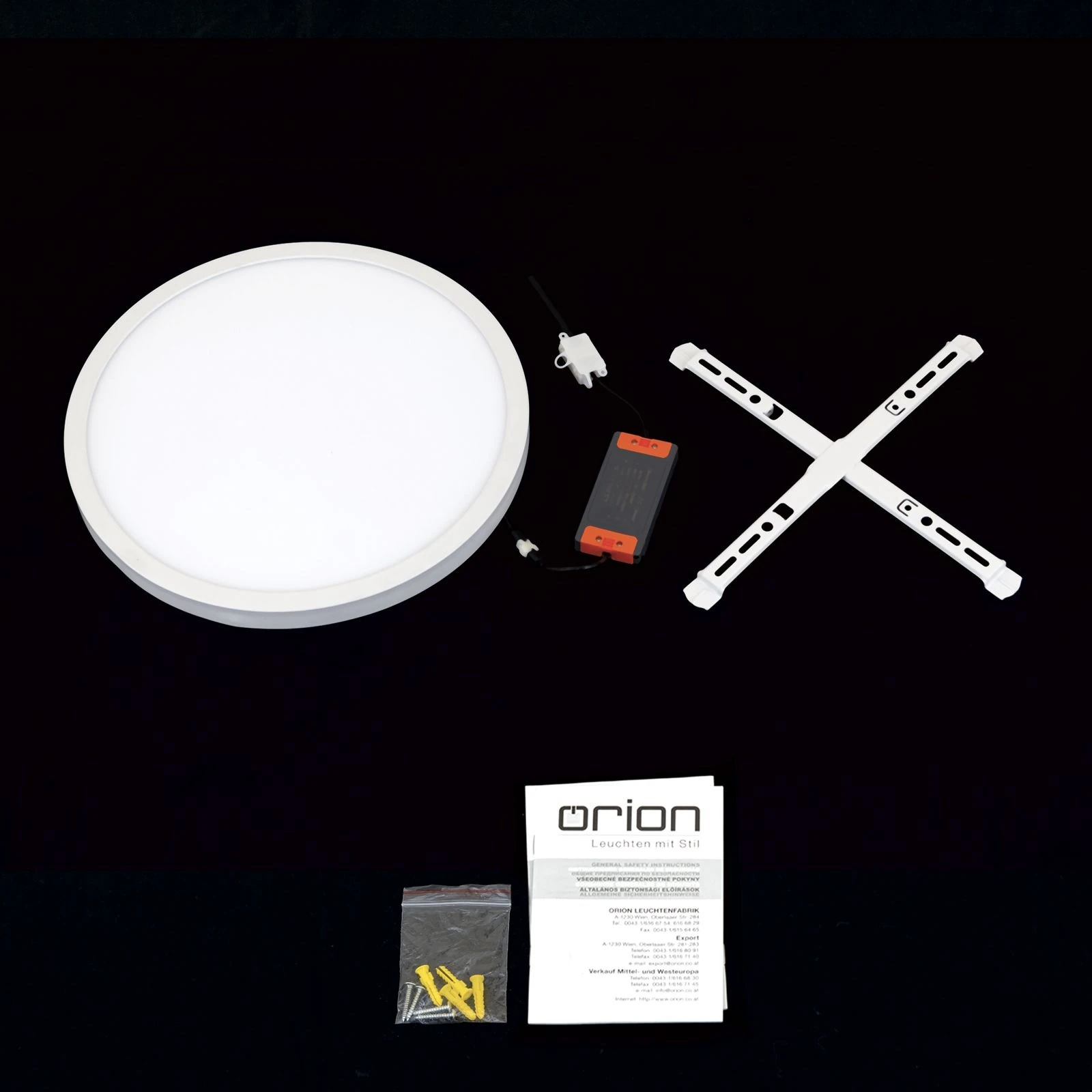 LED panel DISC, Ø 40 cm, CCT, bela - 8