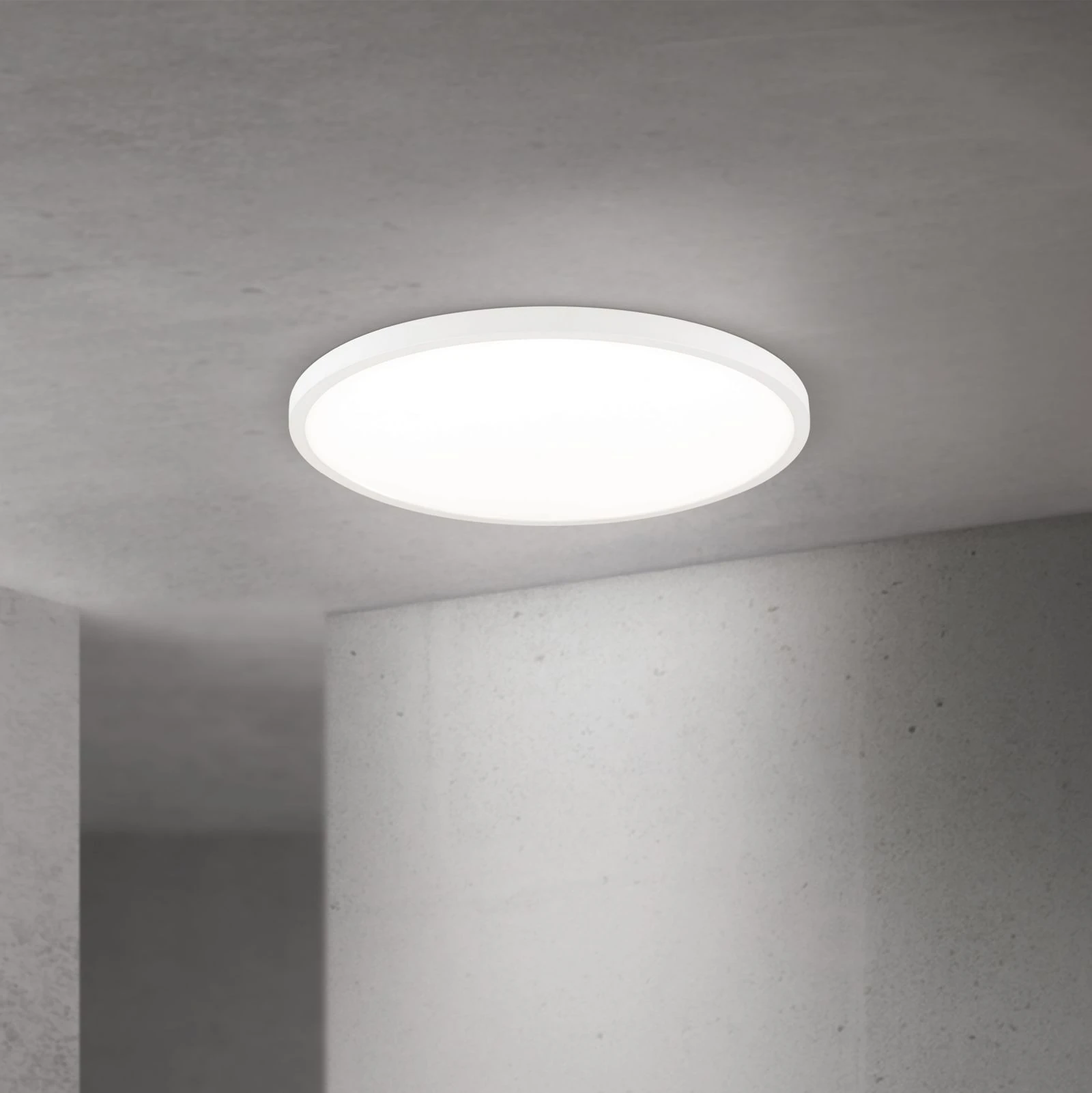 LED panel DISC, Ø 60 cm, CCT, bela - 1