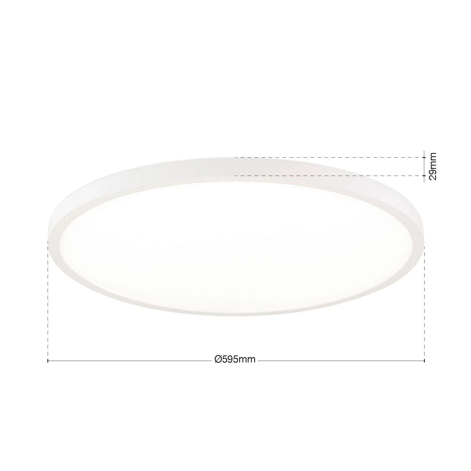 LED panel DISC, Ø 60 cm, CCT, bela - 7