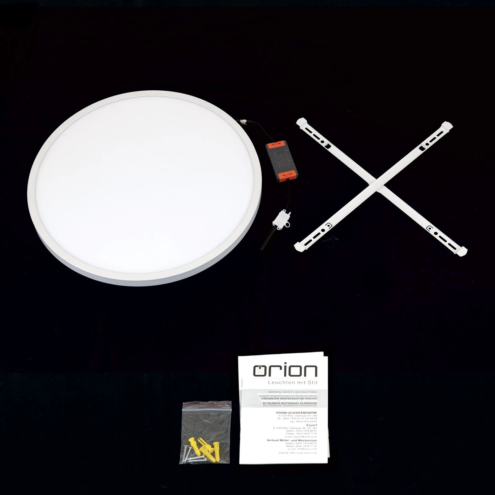 LED panel DISC, Ø 60 cm, CCT, bela - 8